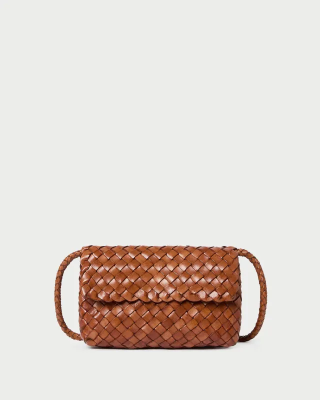 Vinnie Timber Woven Leather Crossbody sold by Loeffler Randall