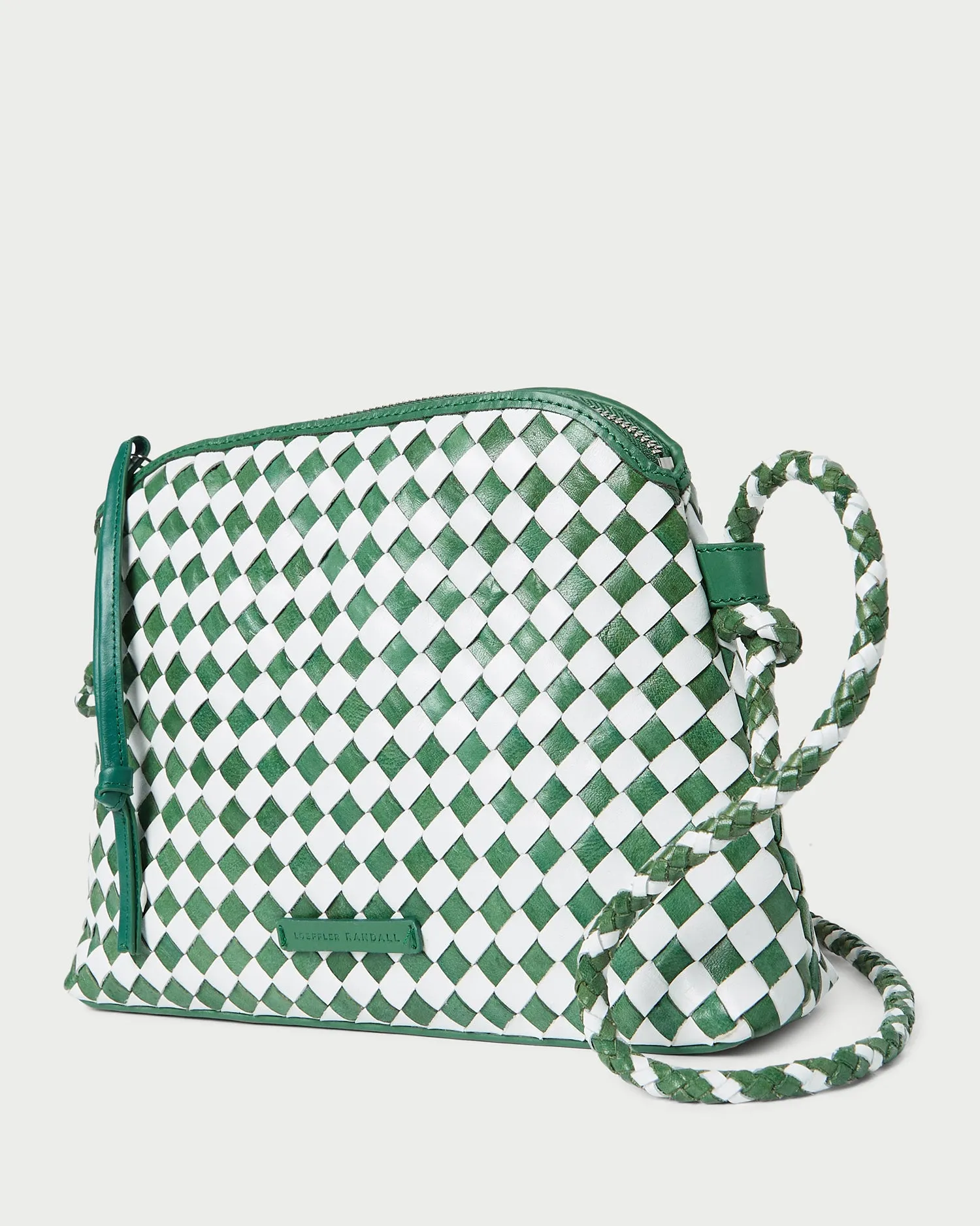 Mallory Emerald/White Woven Crossbody sold by Loeffler Randall product image thumbnail 2