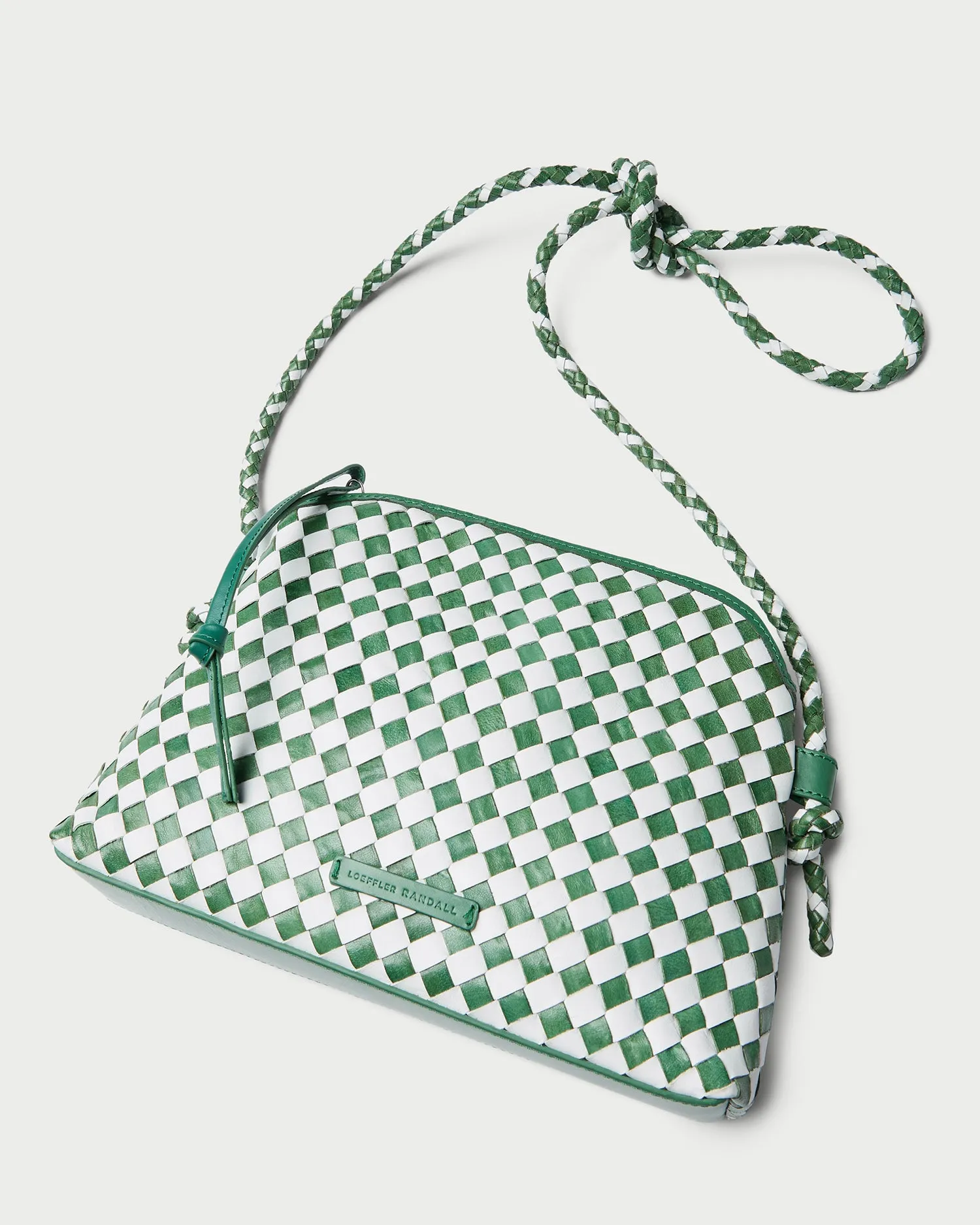 Mallory Emerald/White Woven Crossbody sold by Loeffler Randall product image thumbnail 4