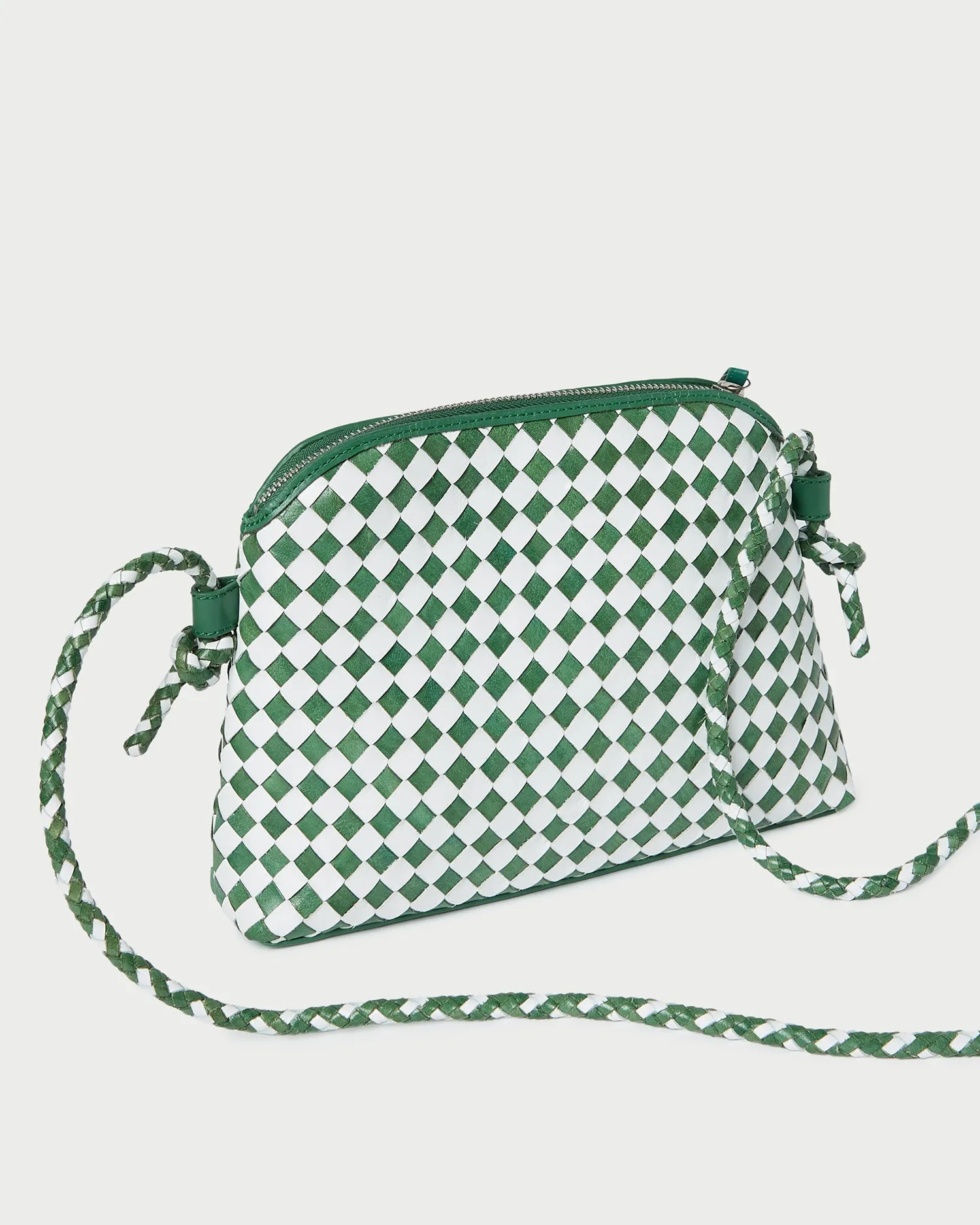 Mallory Emerald/White Woven Crossbody sold by Loeffler Randall product image thumbnail 3