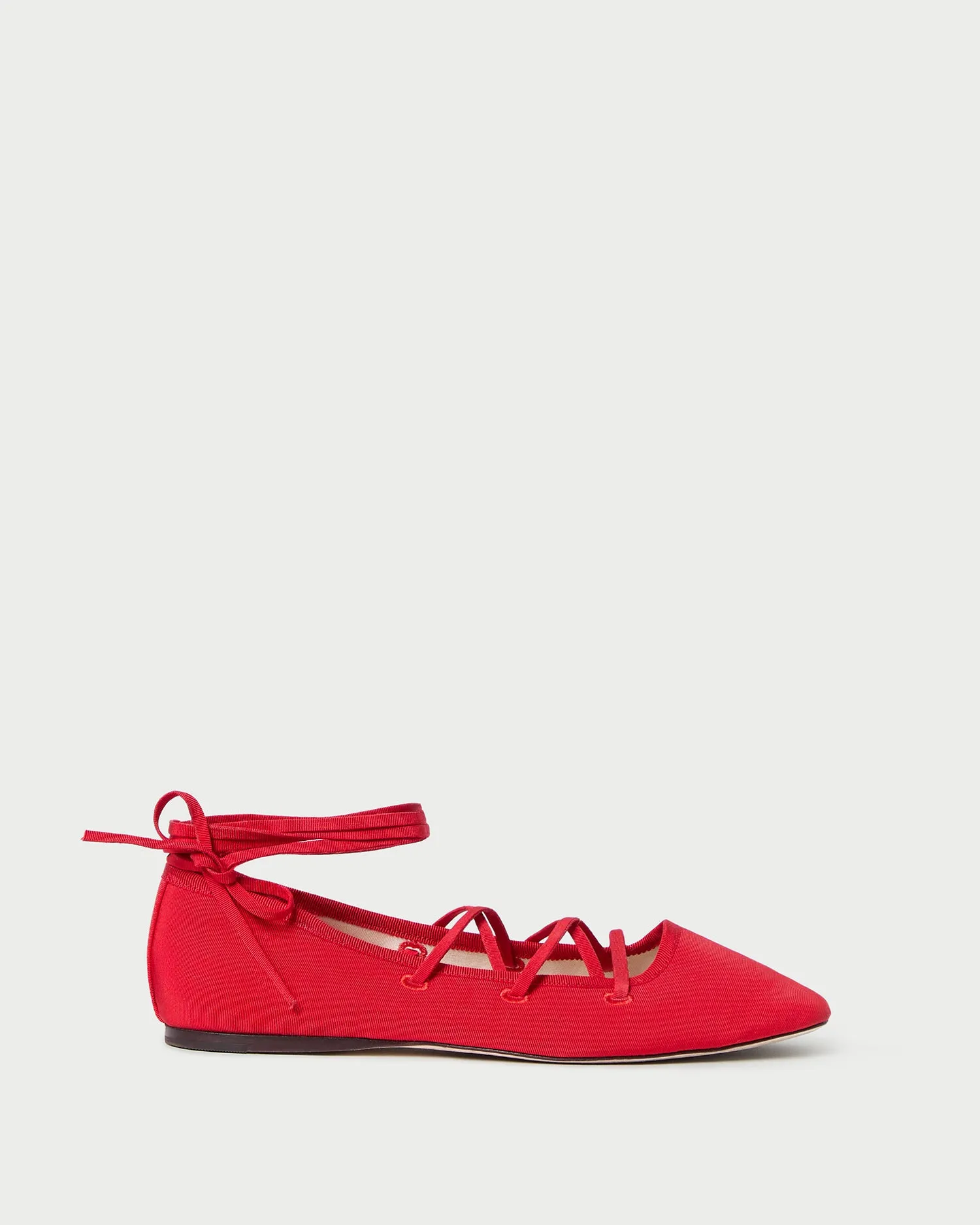 Louisa Red Lace-Up Ballet Flat sold by Loeffler Randall product image thumbnail 3