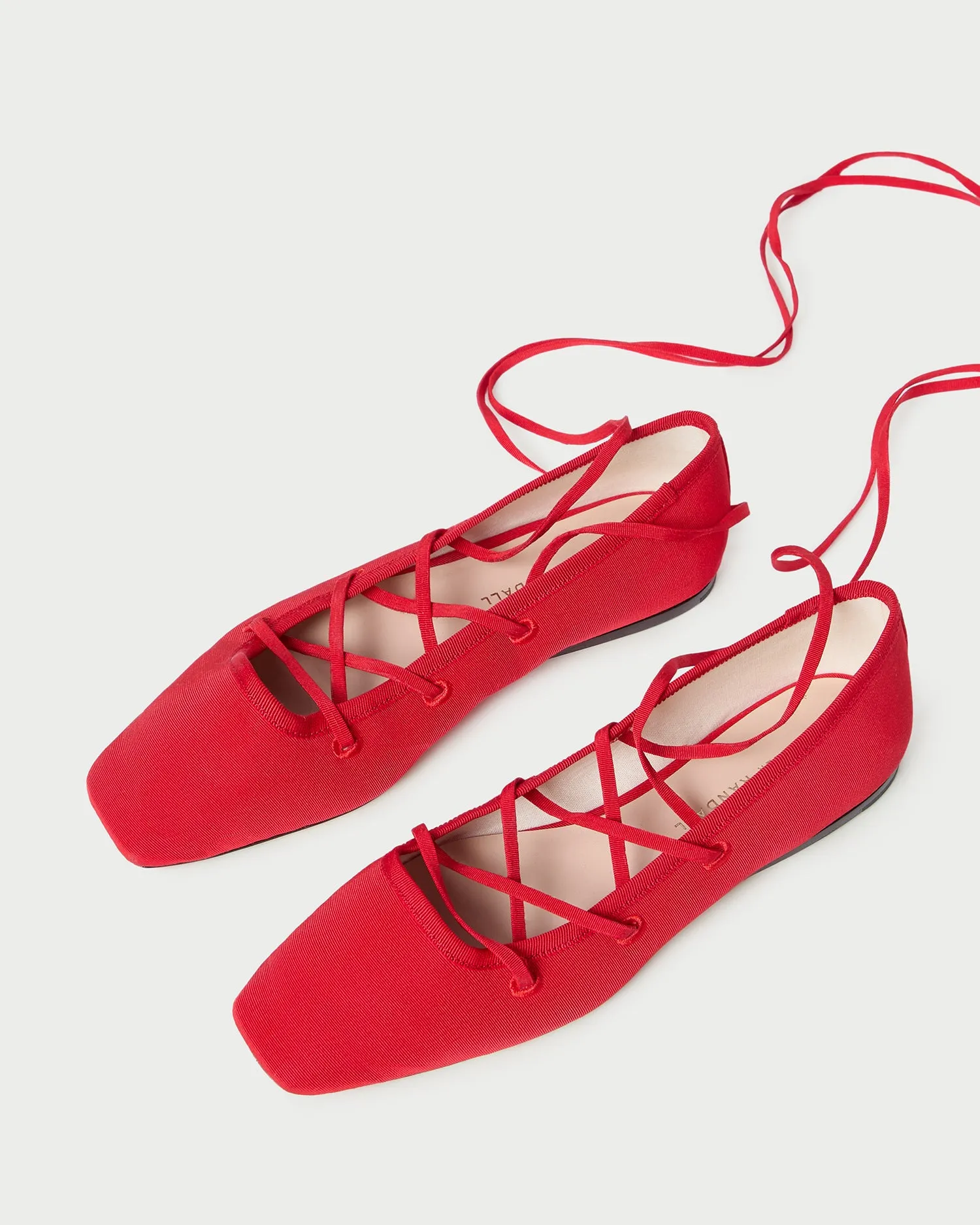 Louisa Red Lace-Up Ballet Flat sold by Loeffler Randall product image thumbnail 5