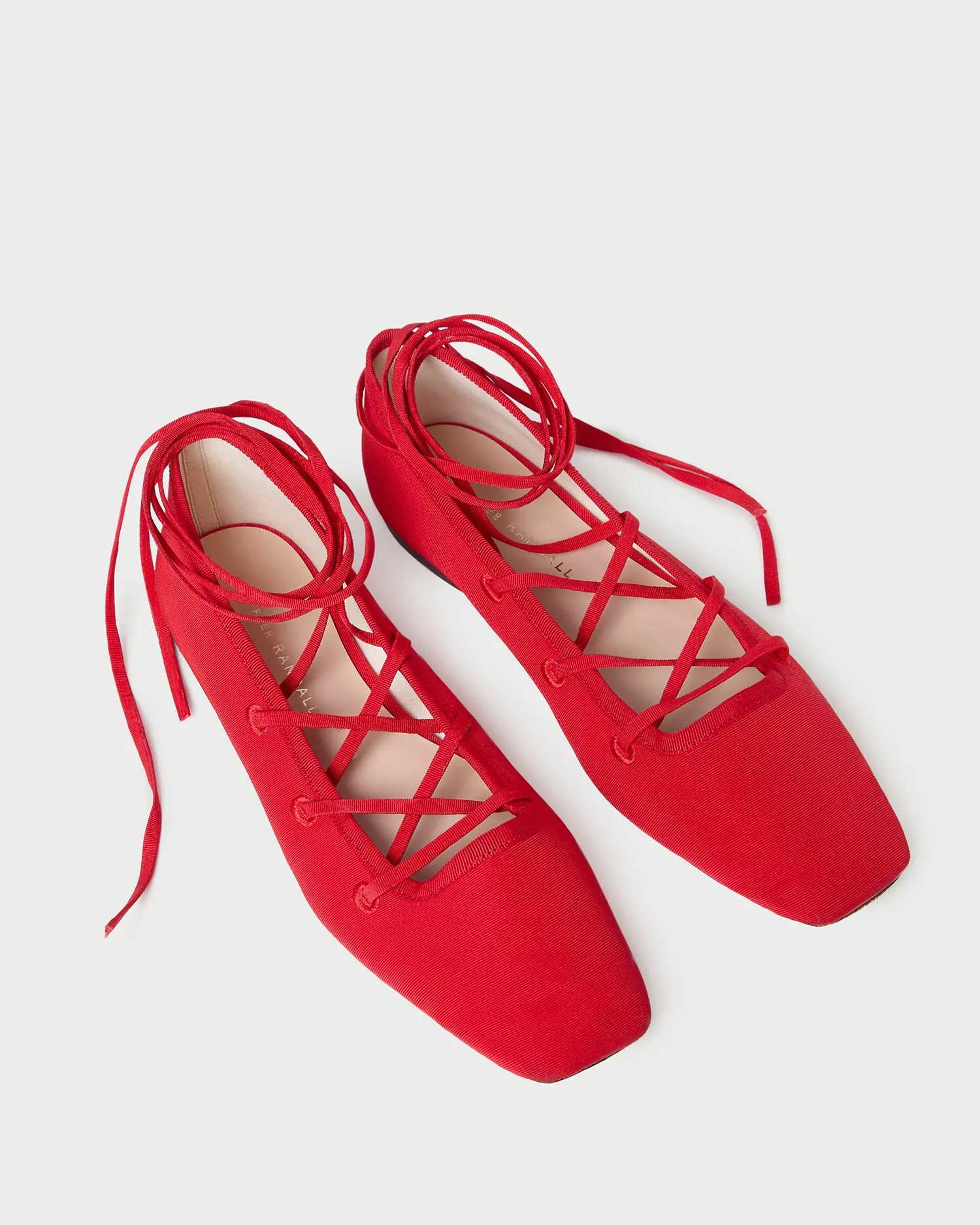 Louisa Red Lace-Up Ballet Flat sold by Loeffler Randall product image thumbnail 4
