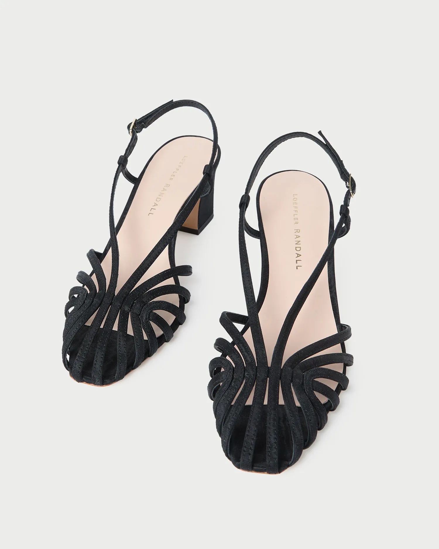 Priscilla Black Moiré Heeled Sandal sold by Loeffler Randall product image thumbnail 3