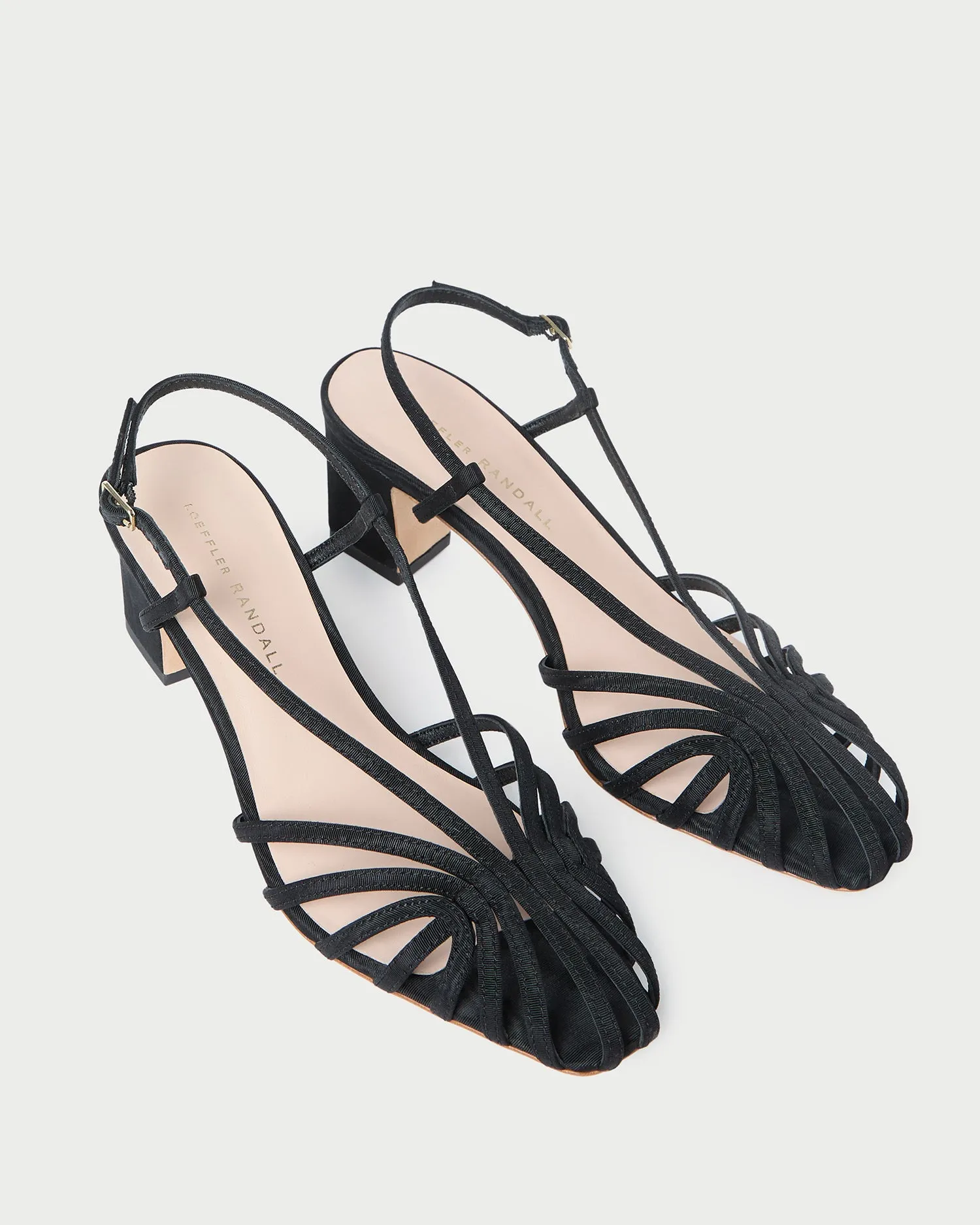 Priscilla Black Moiré Heeled Sandal sold by Loeffler Randall product image thumbnail 4