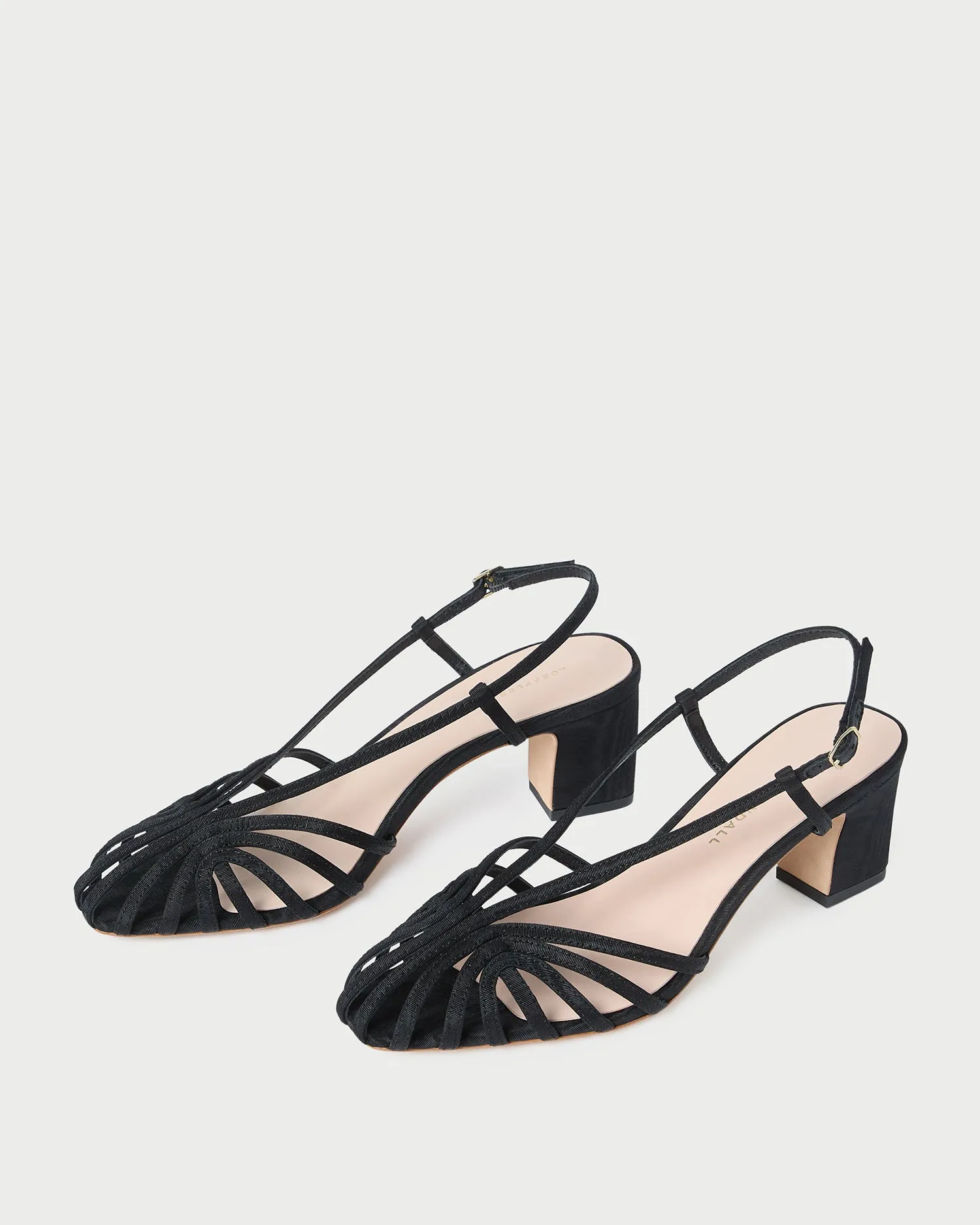 Priscilla Black Moiré Heeled Sandal sold by Loeffler Randall product image thumbnail 5