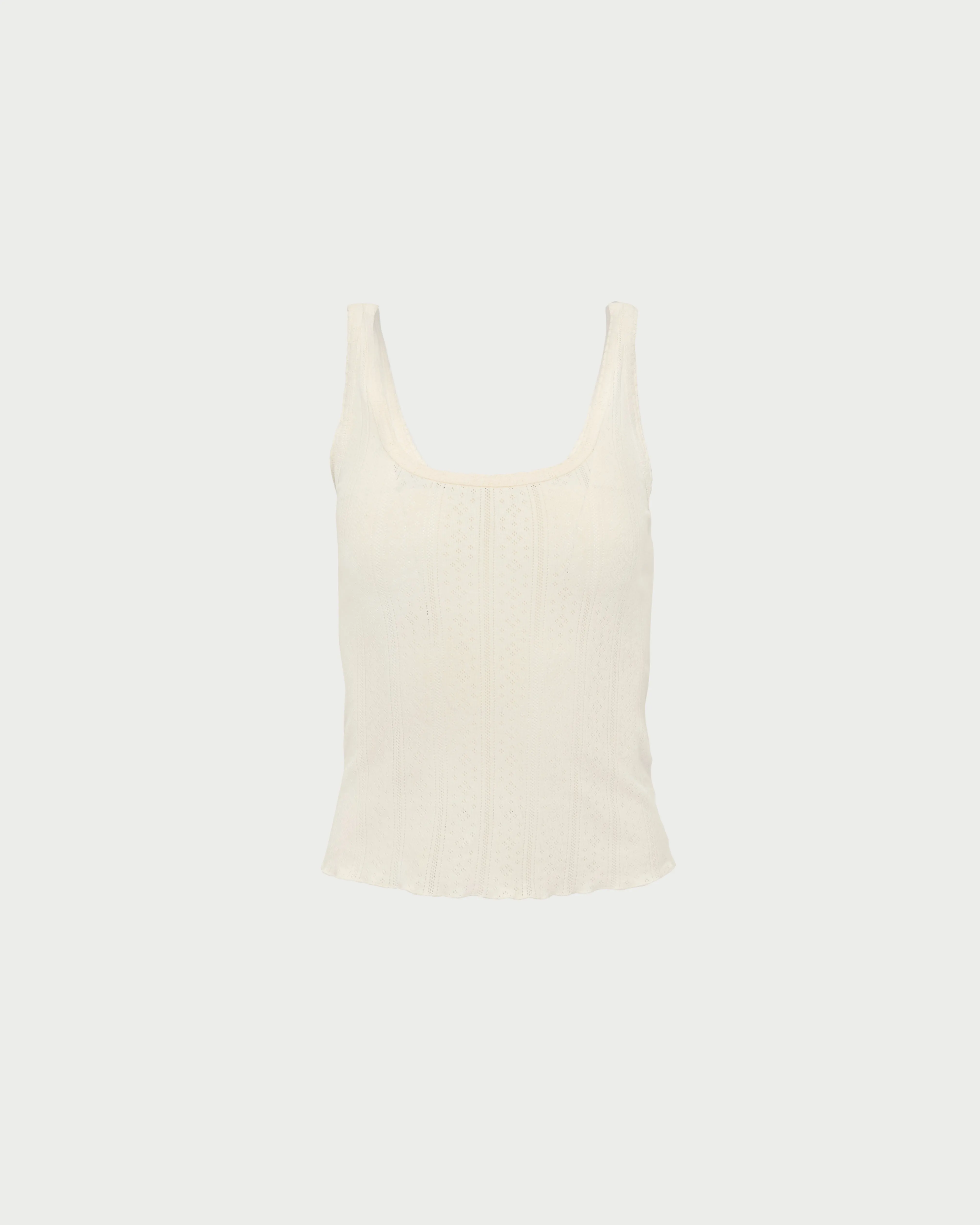 Rylee Pointelle Tank Top sold by Loeffler Randall product image thumbnail 2