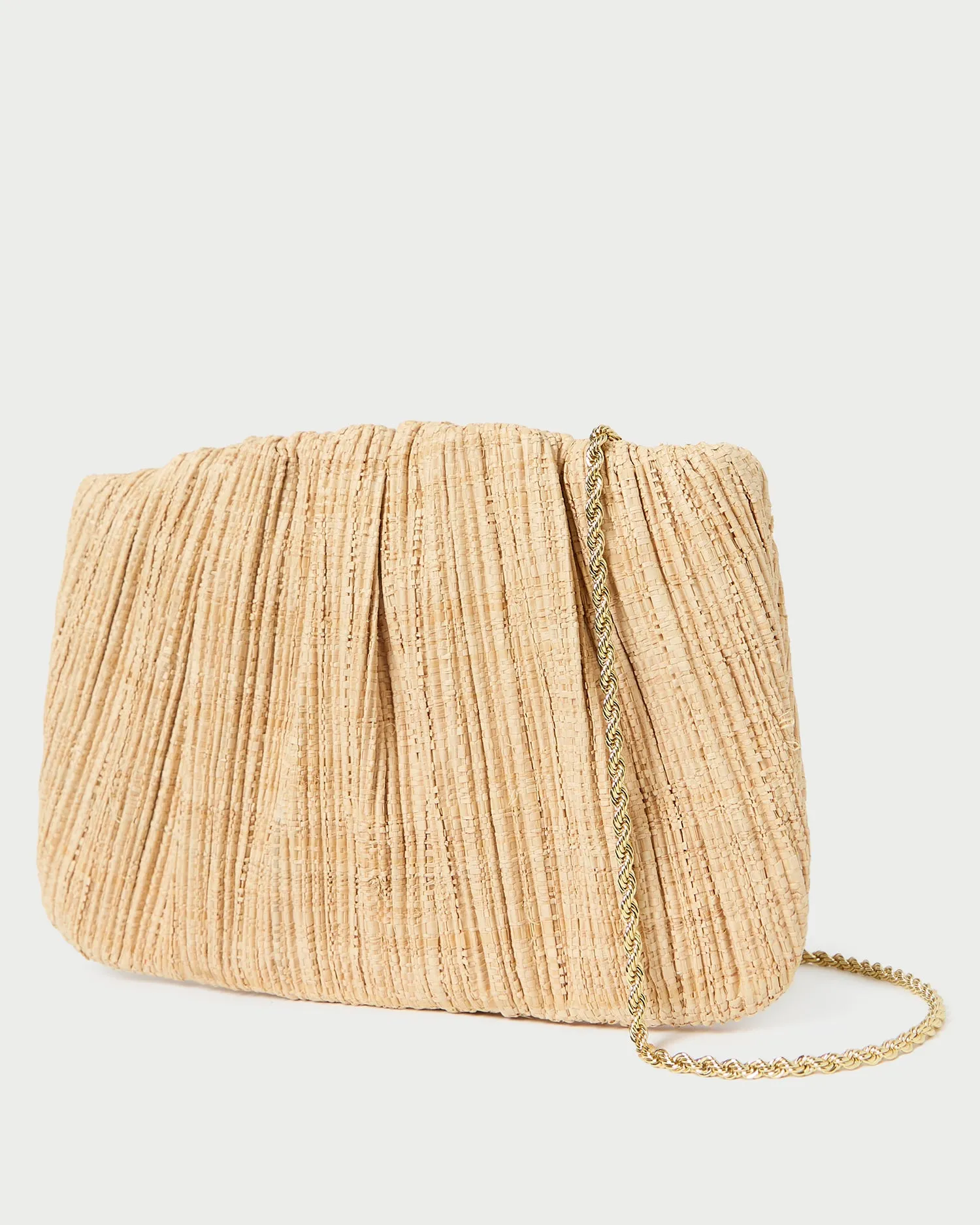 Brit Natural Flat Pleated Clutch sold by Loeffler Randall product image thumbnail 2