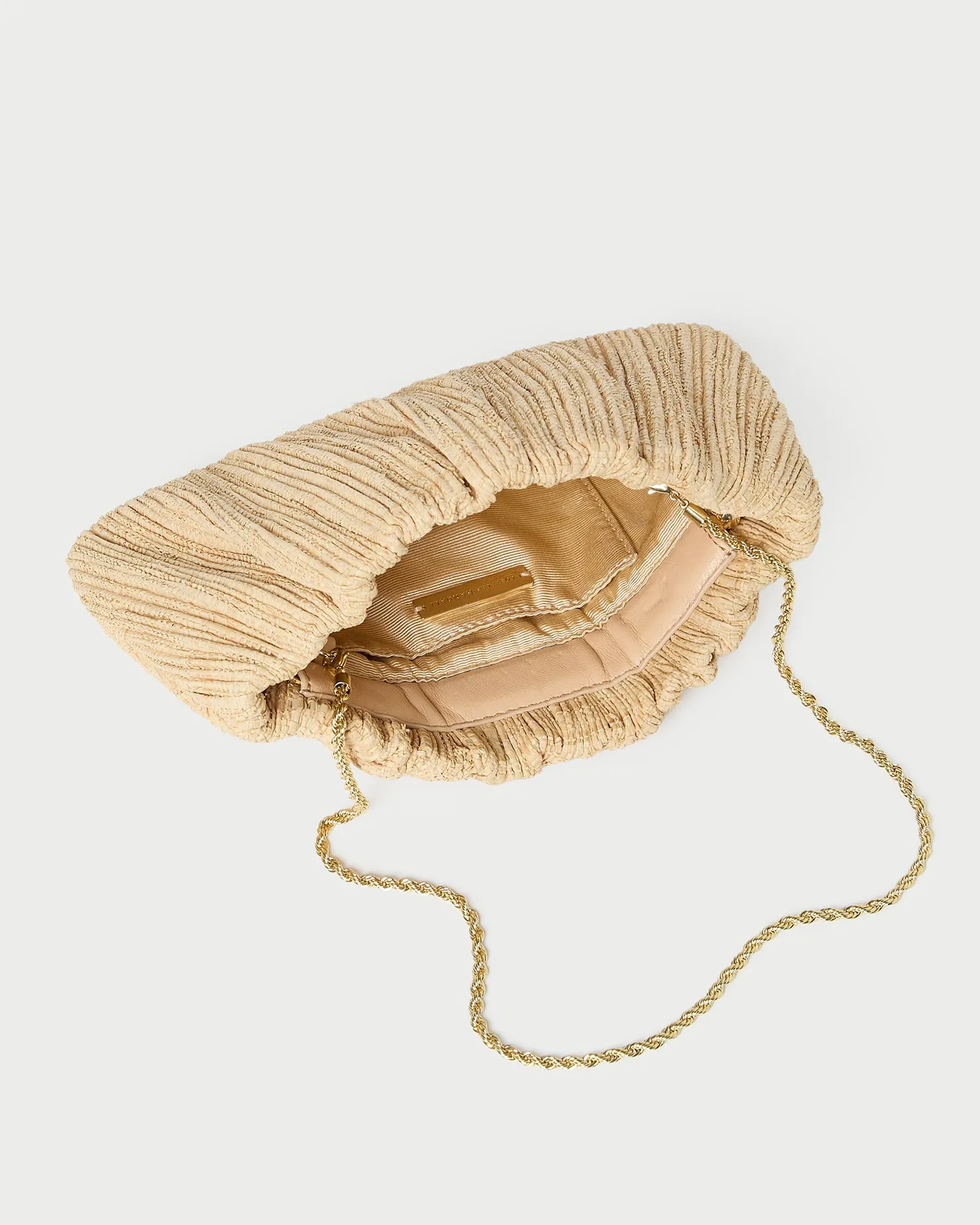 Brit Natural Flat Pleated Clutch sold by Loeffler Randall product image thumbnail 4