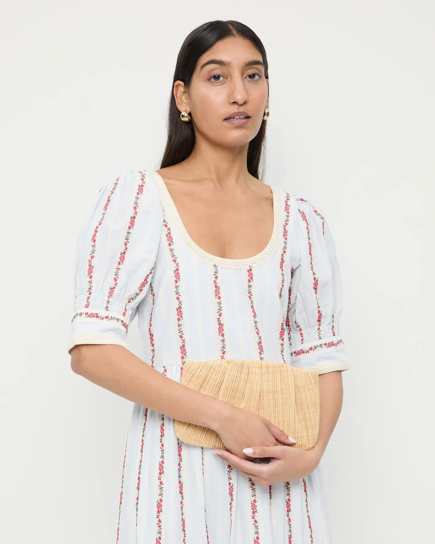 Brit Natural Flat Pleated Clutch sold by Loeffler Randall product image thumbnail 5