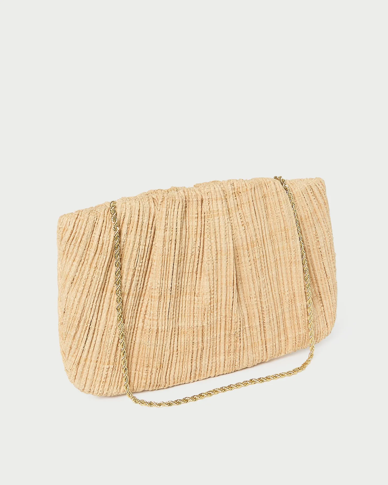 Brit Natural Flat Pleated Clutch sold by Loeffler Randall product image thumbnail 3