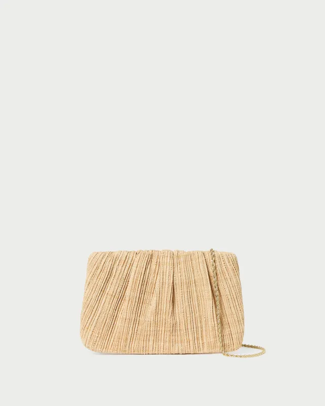 Brit Natural Flat Pleated Clutch sold by Loeffler Randall