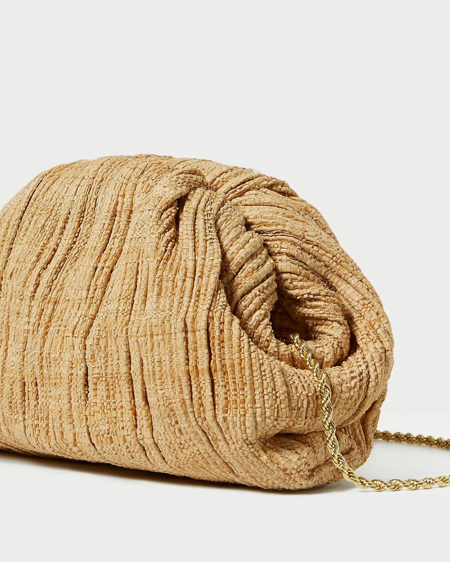 Bailey Natural Pleated Dome Clutch sold by Loeffler Randall product image thumbnail 2