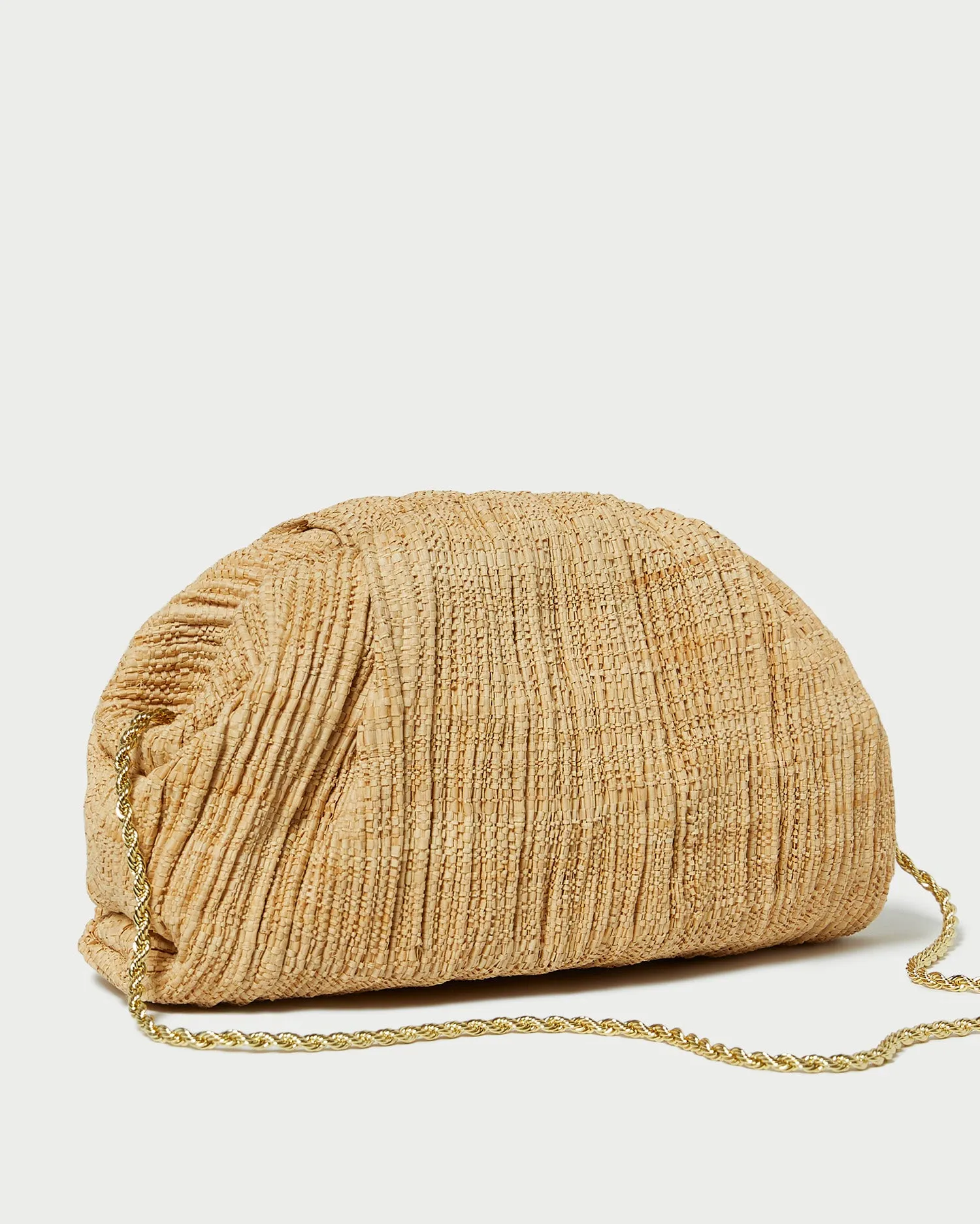 Bailey Natural Pleated Dome Clutch sold by Loeffler Randall product image thumbnail 3