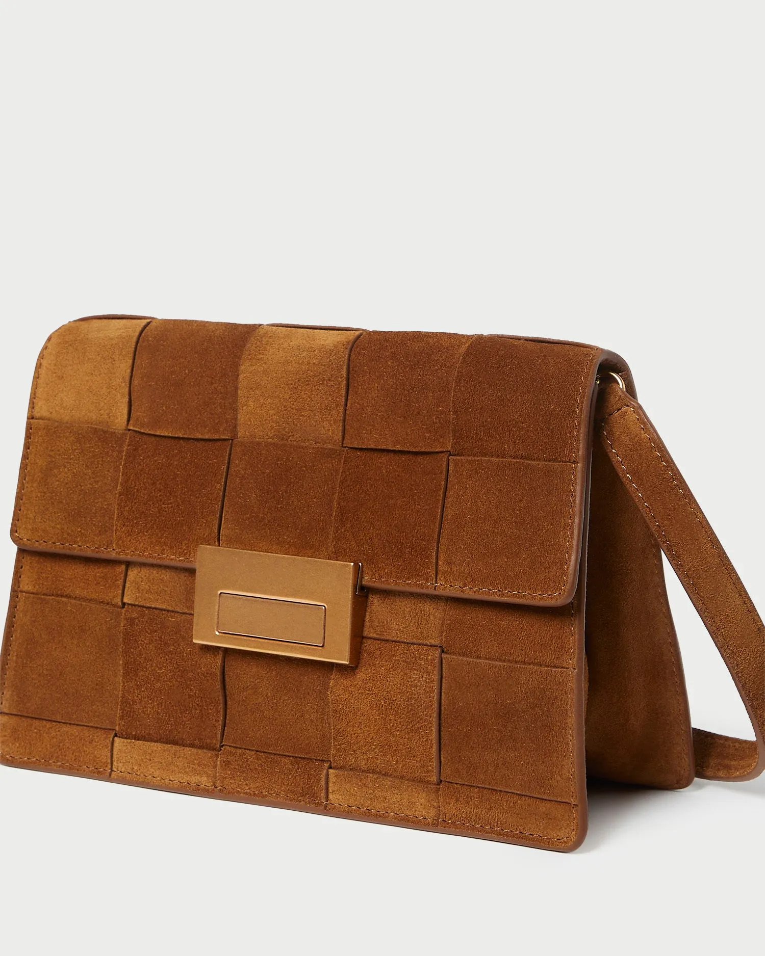 Delphine Cacao Suede Shoulder Bag sold by Loeffler Randall product image thumbnail 2