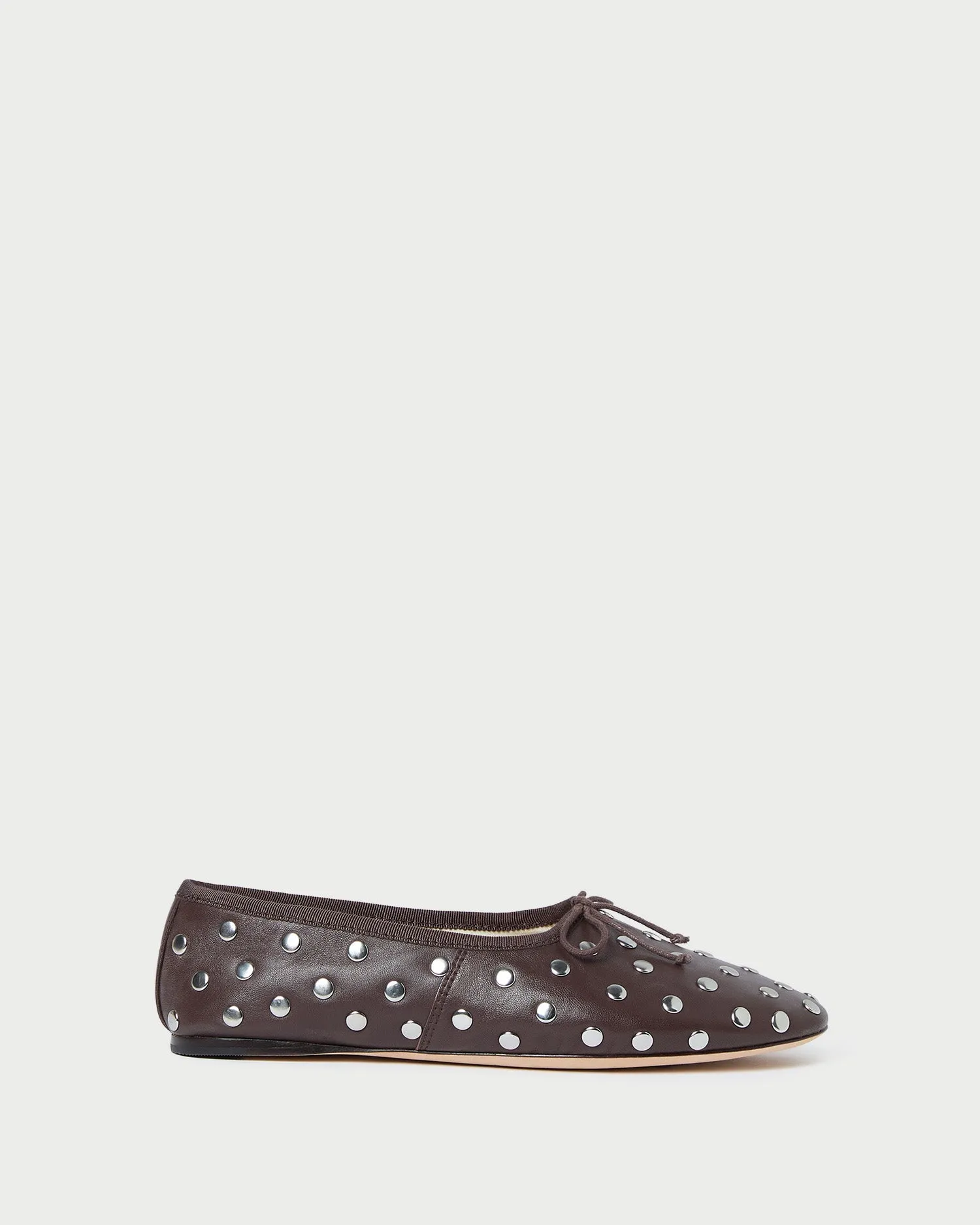Landon Espresso/Silver Leather Ballet Flat sold by Loeffler Randall product image thumbnail 3