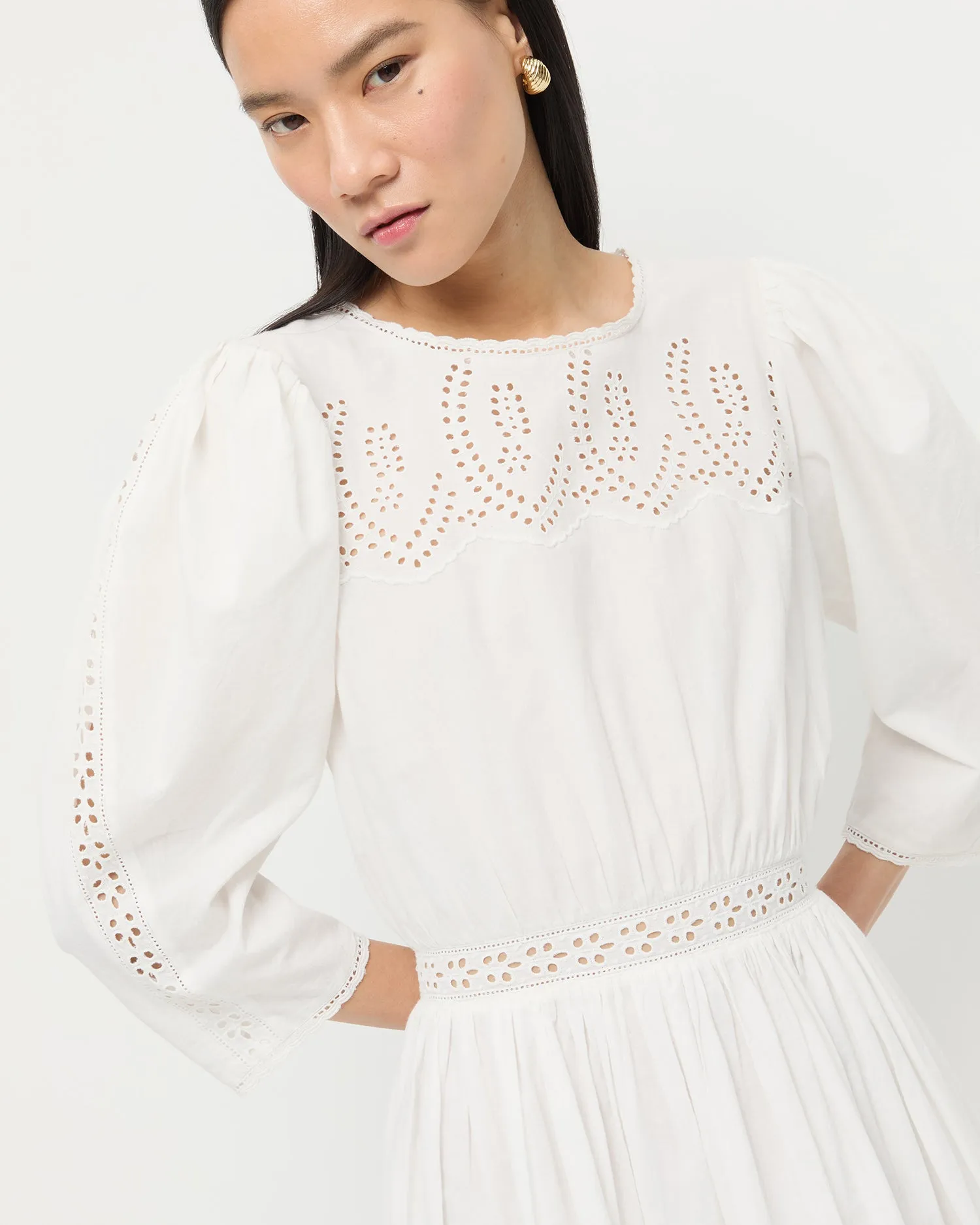 Thelma Eyelet Dress sold by Loeffler Randall product image thumbnail 4