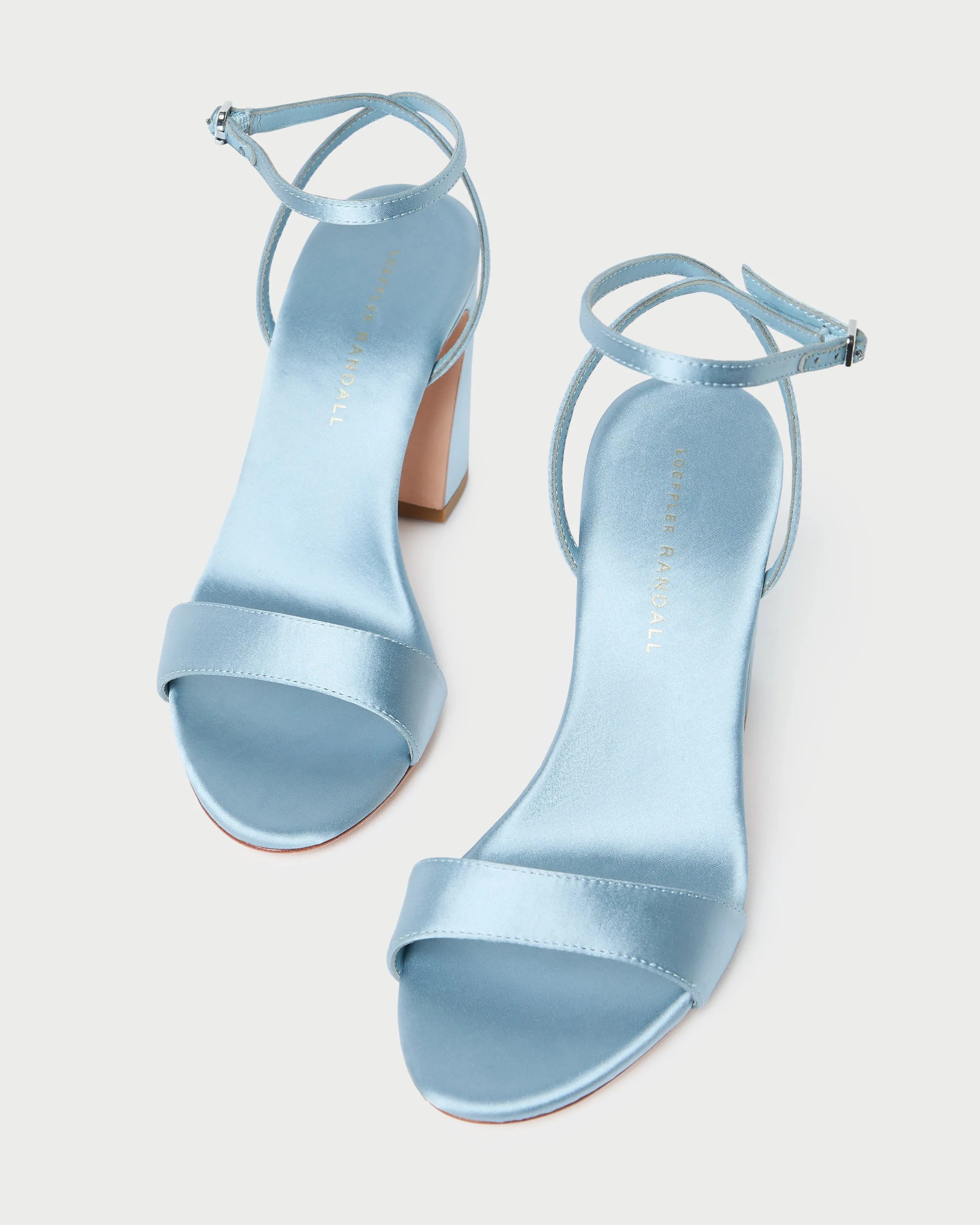 Malia Blue Satin Curved-Heel Sandal sold by Loeffler Randall product image thumbnail 5