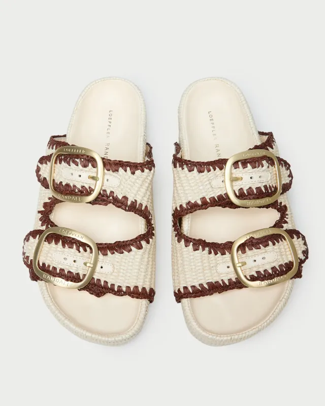 Theo Cream Two-Band Sandal sold by Loeffler Randall