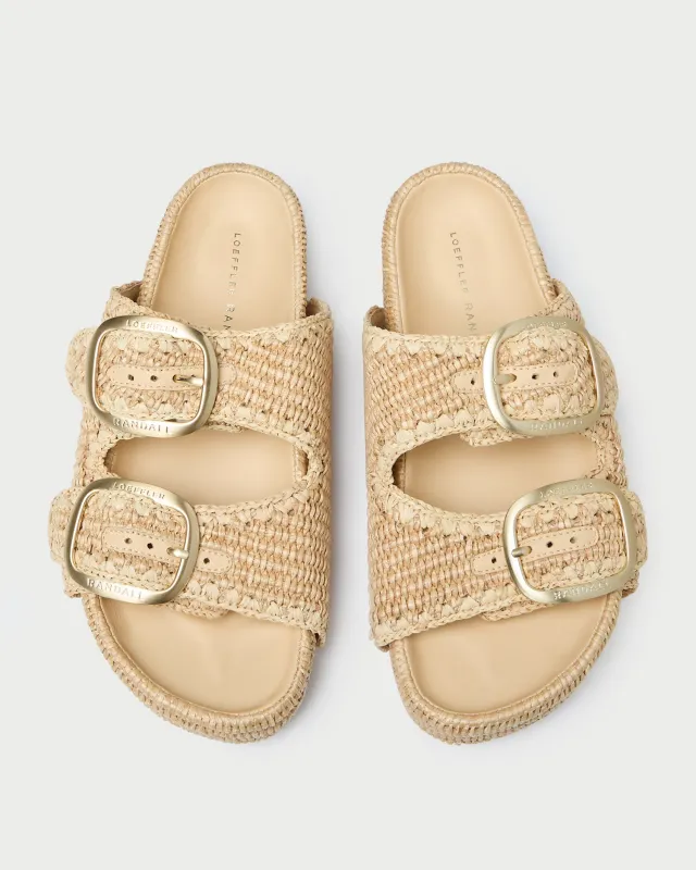 Theo Natural Two-Band Sandal sold by Loeffler Randall