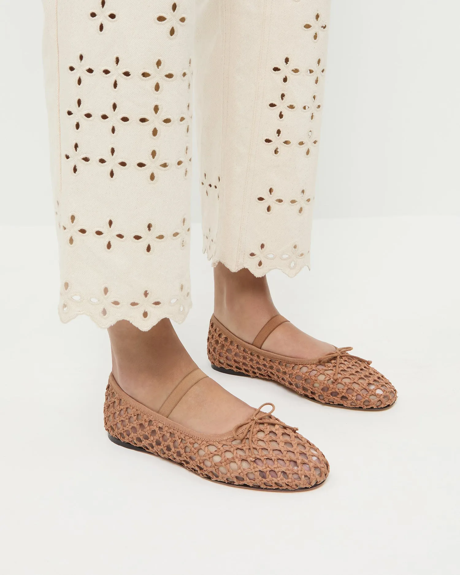 Leonie Brown Crochet Ballet Flat sold by Loeffler Randall product image thumbnail 2