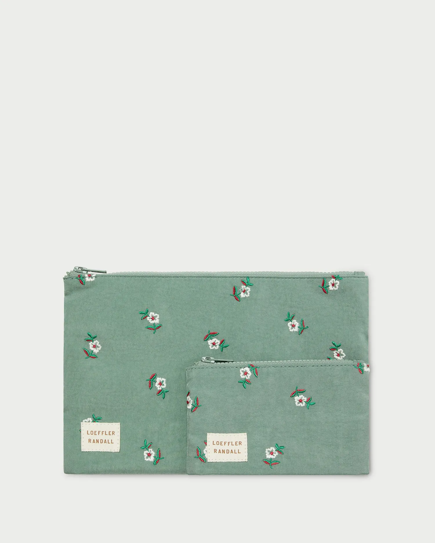Tracy Sage Floral Pouch Set sold by Loeffler Randall
