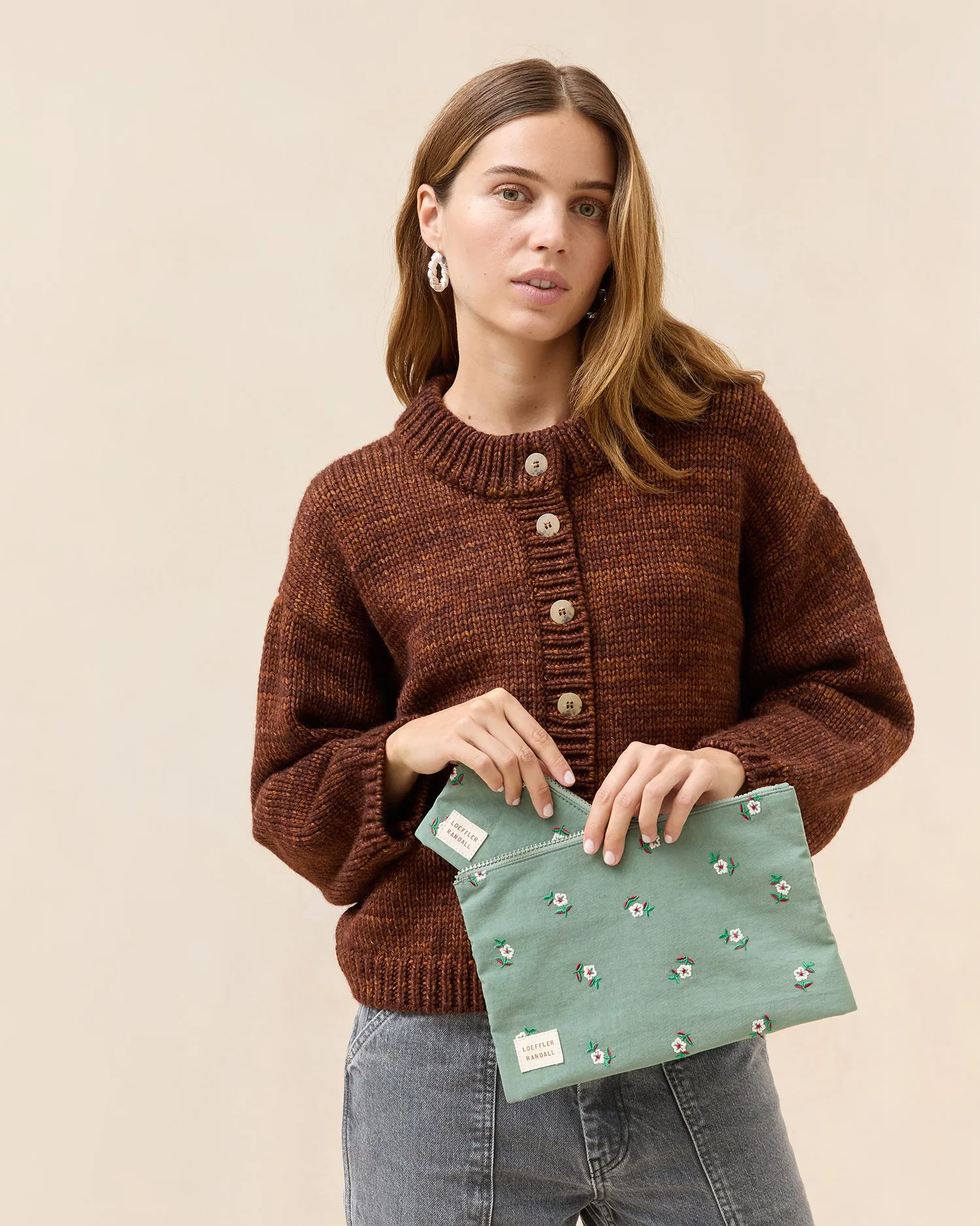 Tracy Sage Floral Pouch Set sold by Loeffler Randall product image thumbnail 3