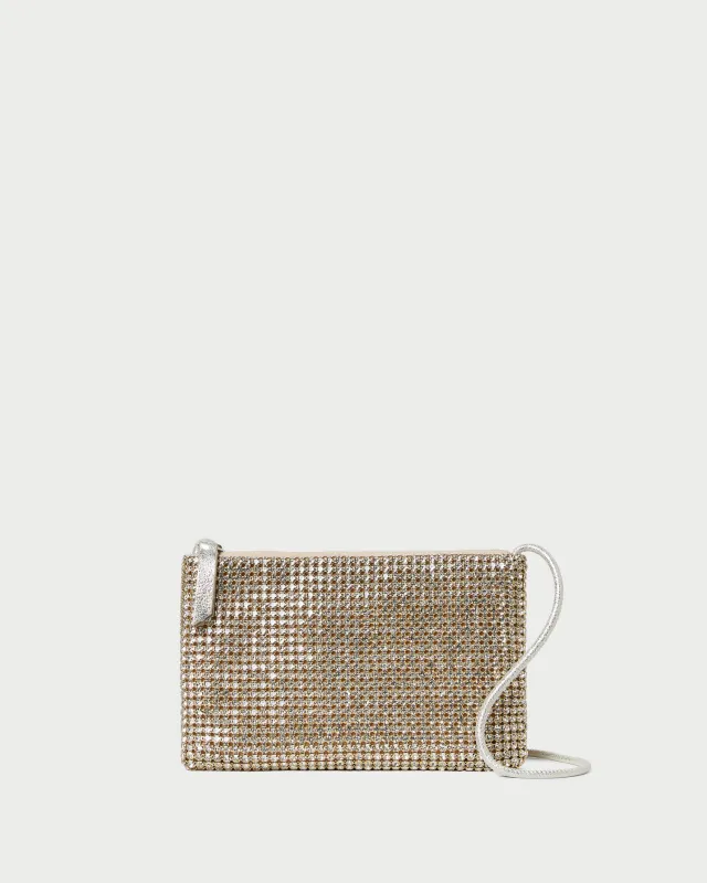 Yasmine Gold Diamanté Crossbody sold by Loeffler Randall