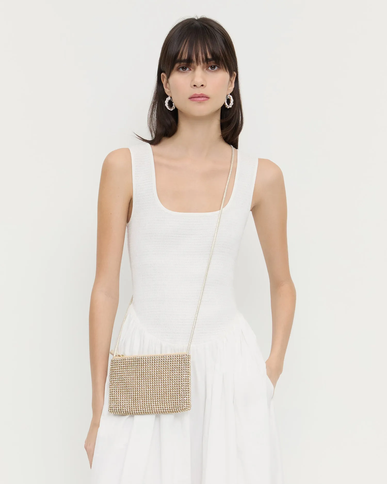 Yasmine Gold Diamanté Crossbody sold by Loeffler Randall product image thumbnail 5