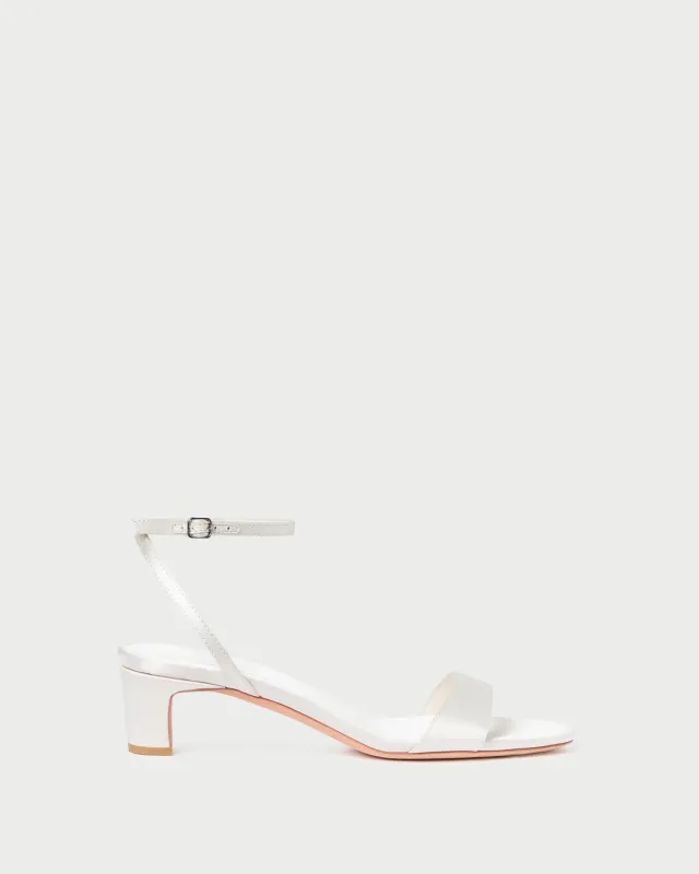 Alice Cream Satin Sandal sold by Loeffler Randall