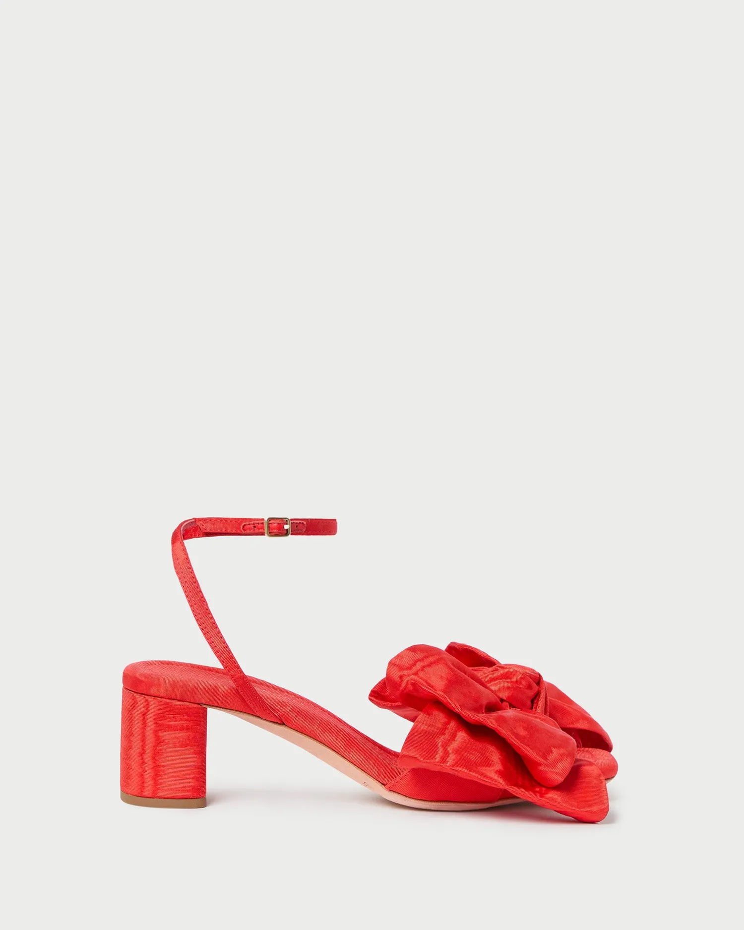 Carmen Red Moiré Bow Sandal sold by Loeffler Randall product image thumbnail 4