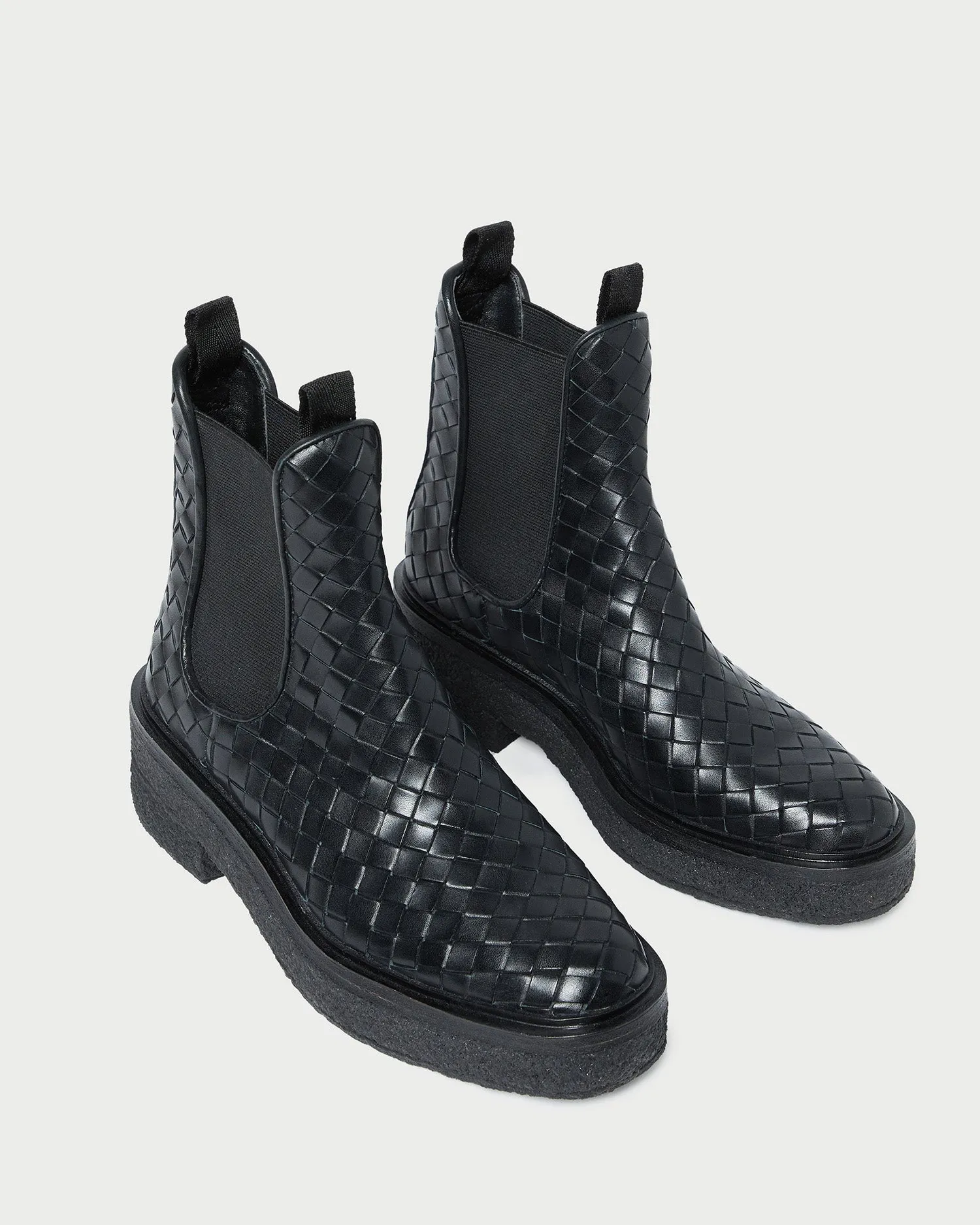 Raquel Black Woven Chelsea Boot sold by Loeffler Randall product image thumbnail 3