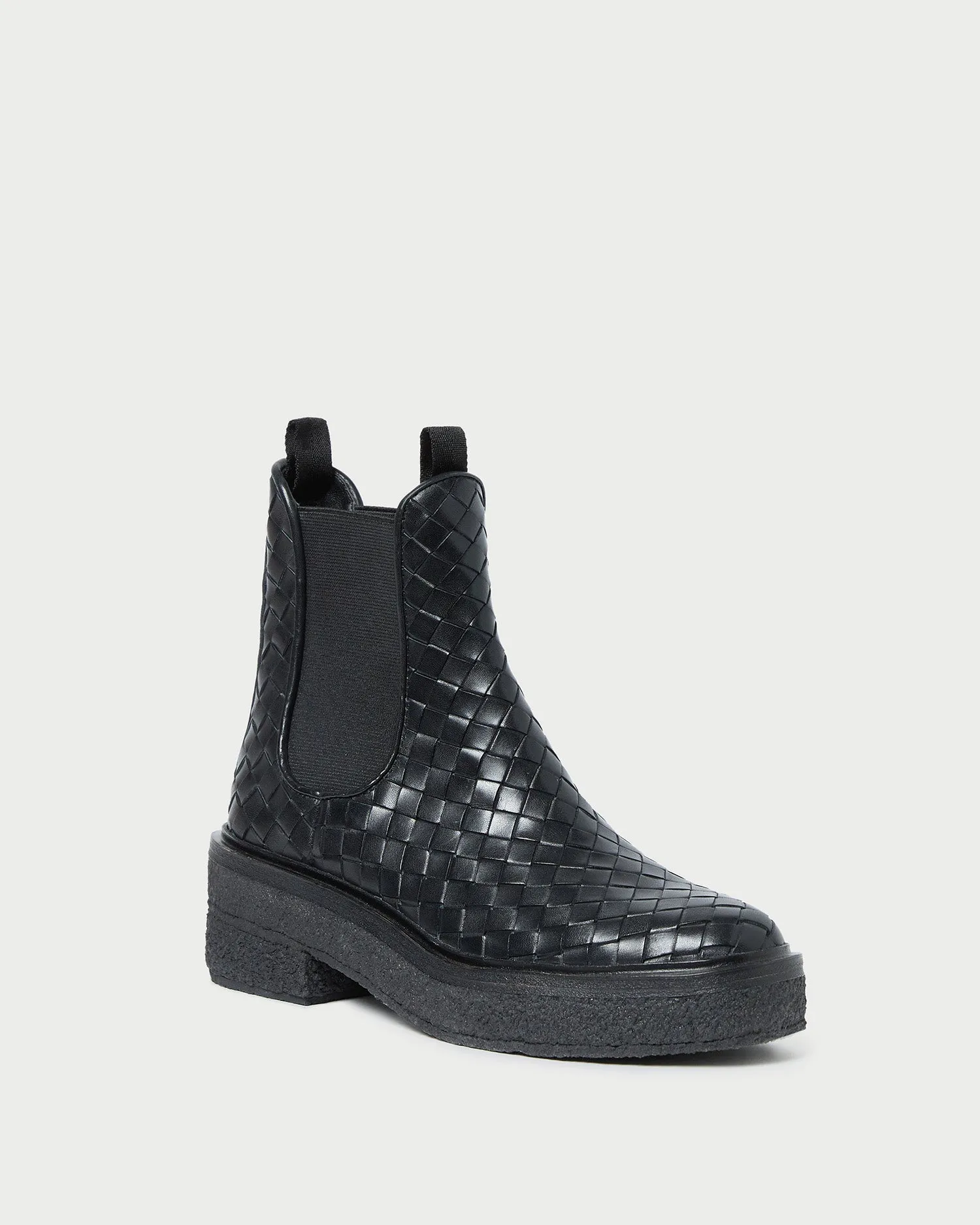 Raquel Black Woven Chelsea Boot sold by Loeffler Randall product image thumbnail 4