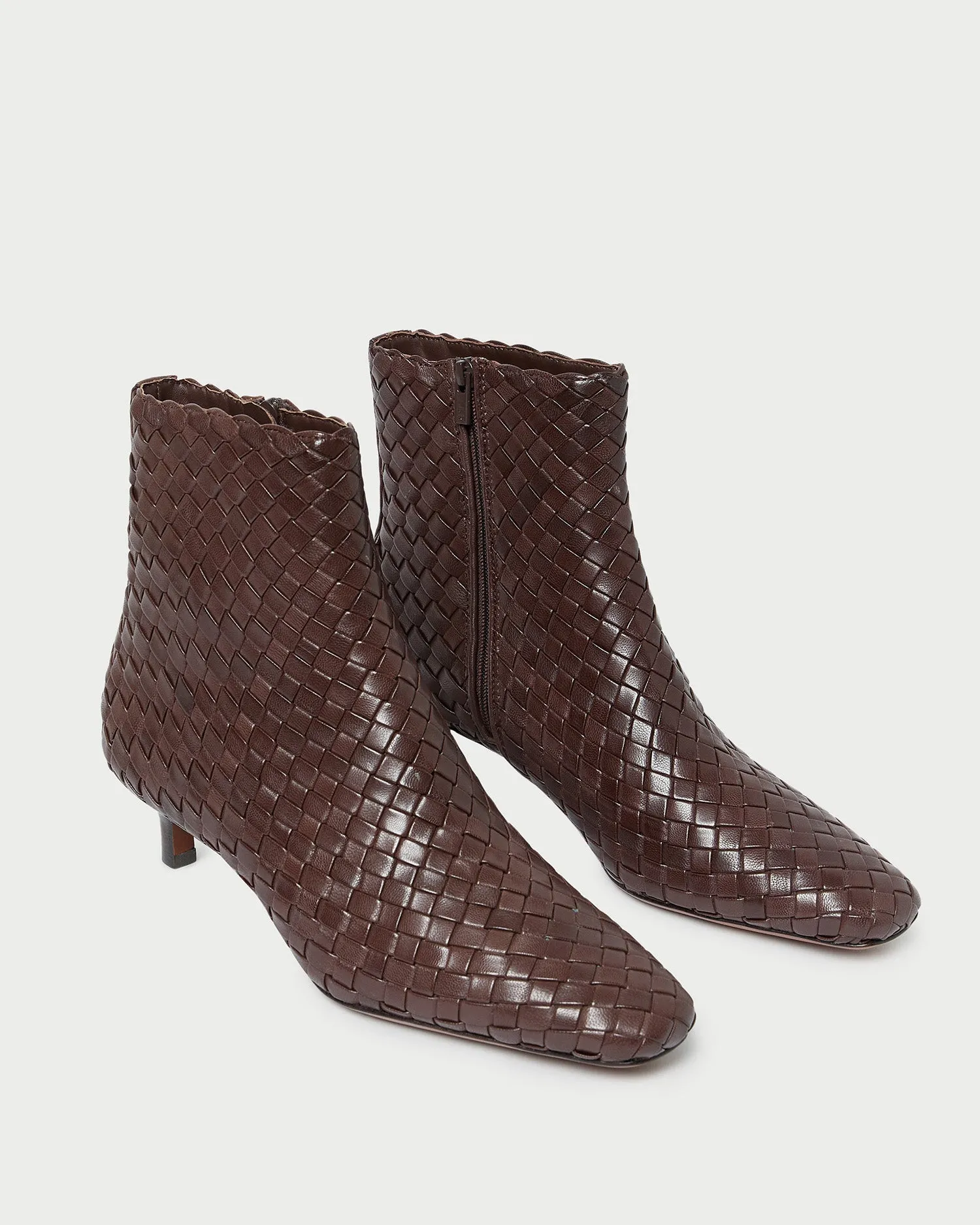 Marcella Espresso Woven Ankle Boot sold by Loeffler Randall product image thumbnail 4