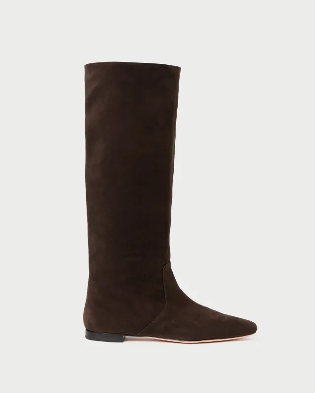 Lillian Brown Suede Tall Boot sold by Loeffler Randall
