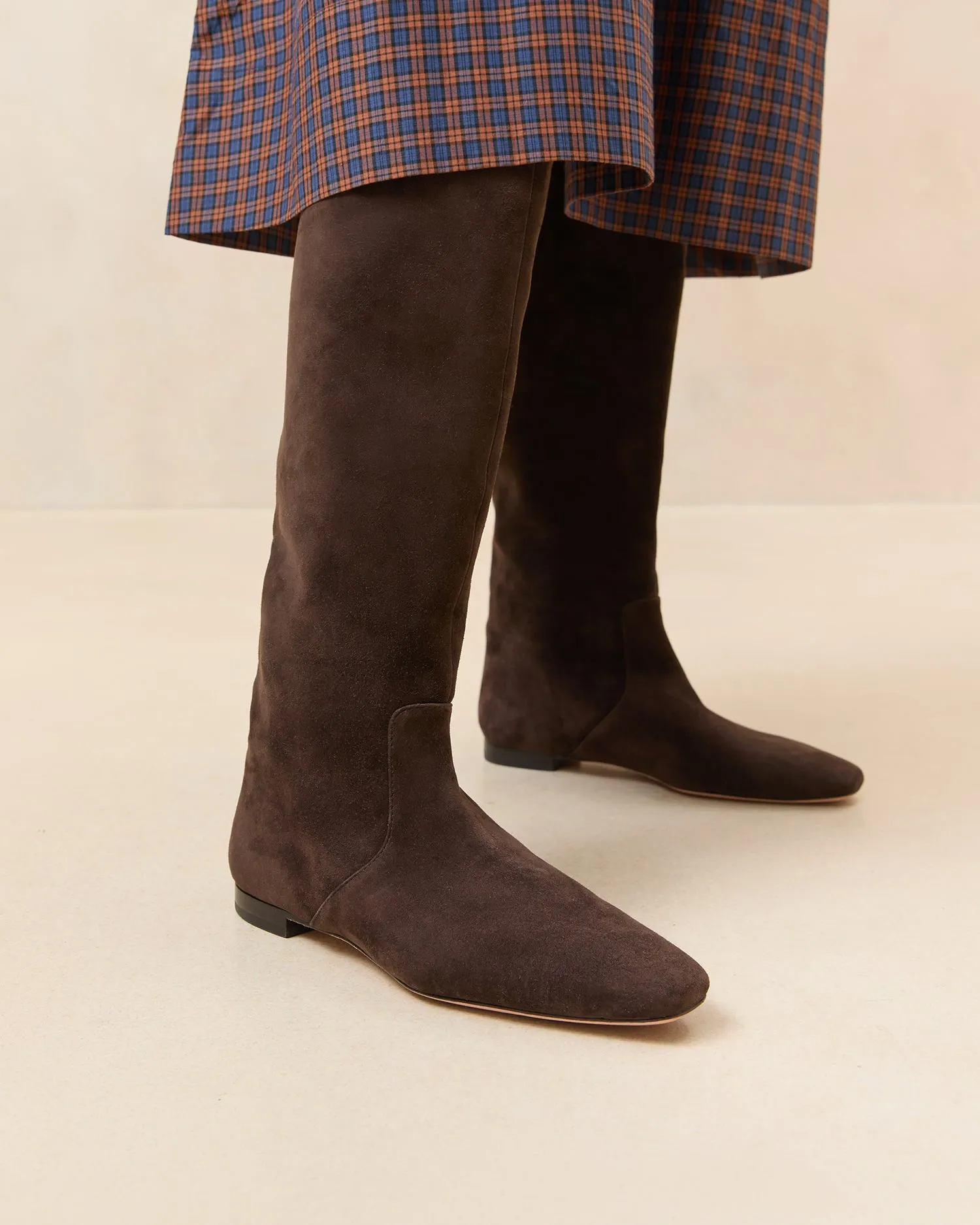 Lillian Brown Suede Tall Boot sold by Loeffler Randall product image thumbnail 2