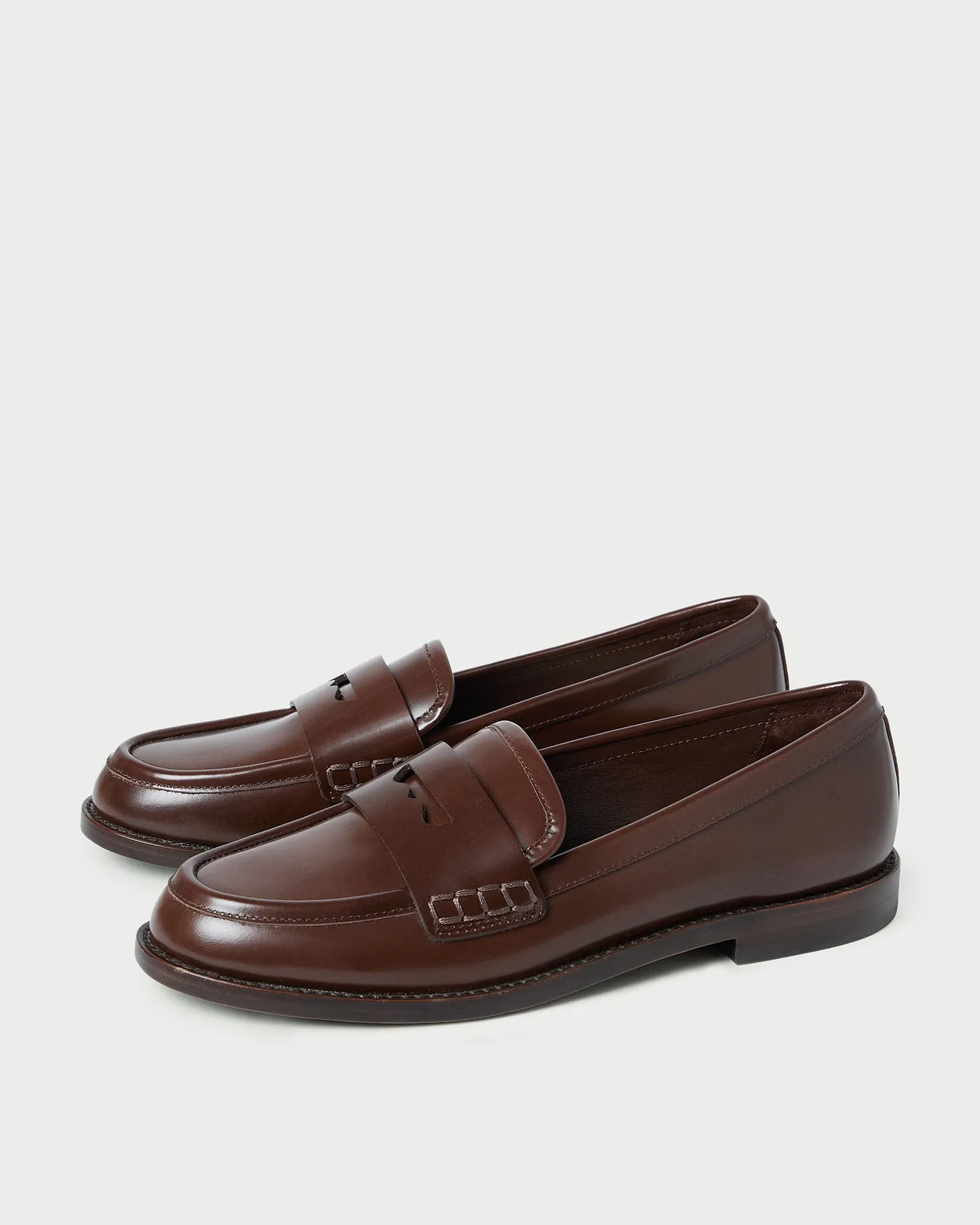 Rachel Espresso Leather Loafer sold by Loeffler Randall product image thumbnail 5