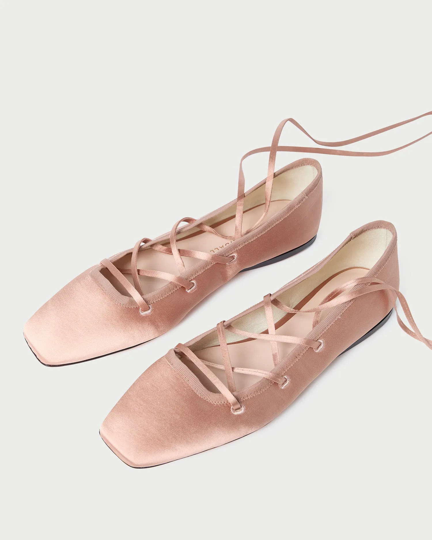 Louisa Blush Lace-Up Ballet Flat sold by Loeffler Randall product image thumbnail 4