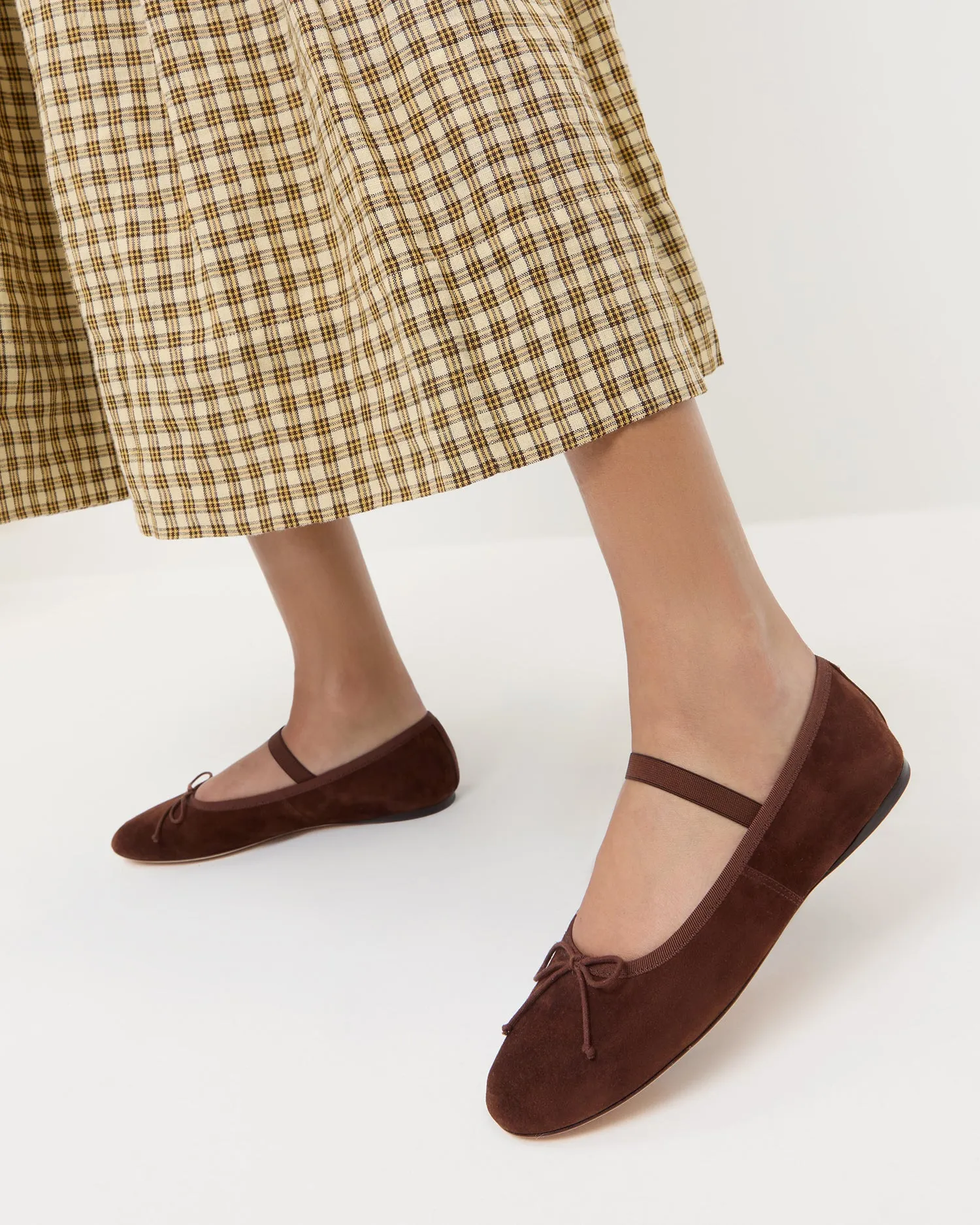 Leonie Espresso Suede Ballet Flat sold by Loeffler Randall product image thumbnail 2