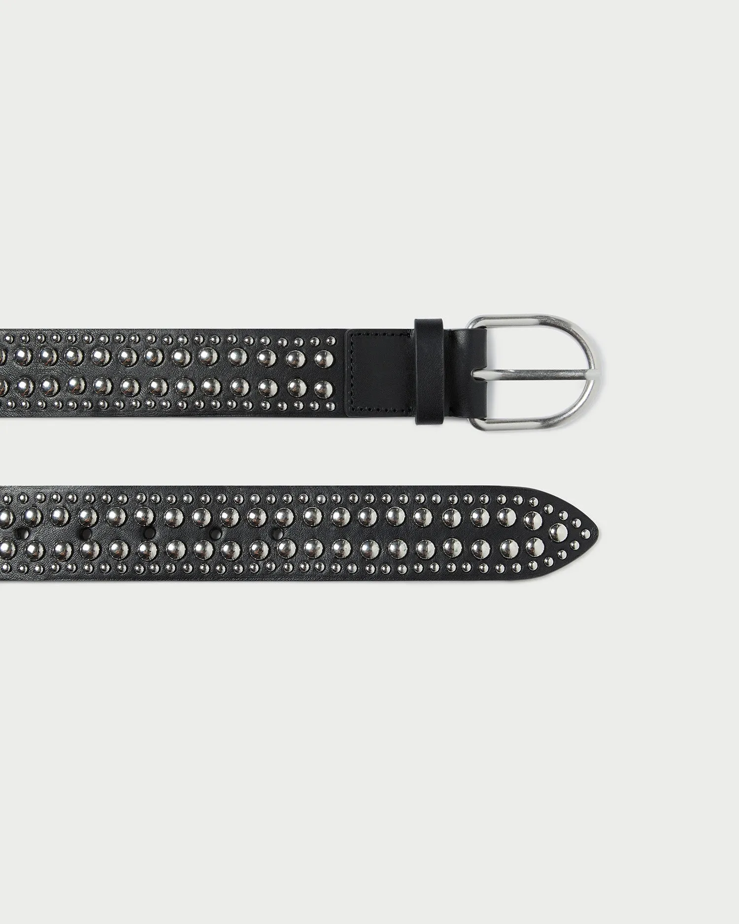 Isaac Black/Silver Studded Belt sold by Loeffler Randall product image thumbnail 2
