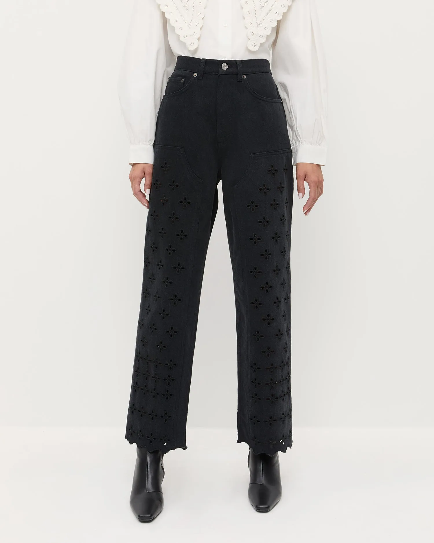 Demi Embroidered Pant sold by Loeffler Randall