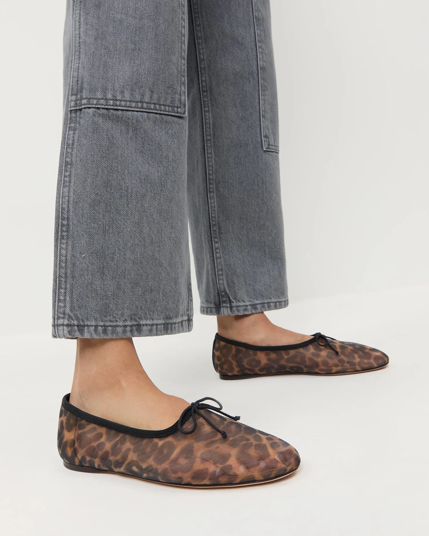 Landon Leopard Mesh Ballet Flat sold by Loeffler Randall product image thumbnail 2