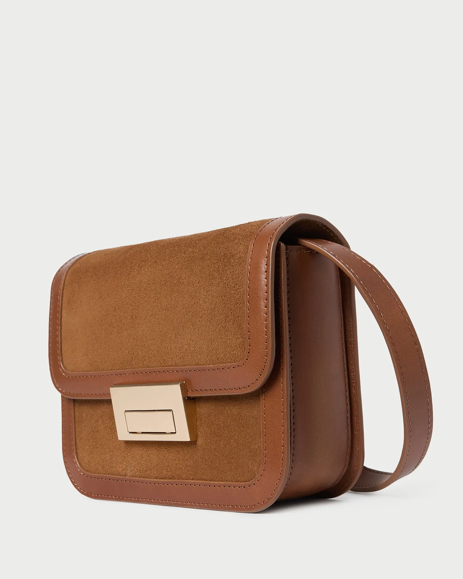 Desi Cacao Suede Crossbody sold by Loeffler Randall product image thumbnail 2
