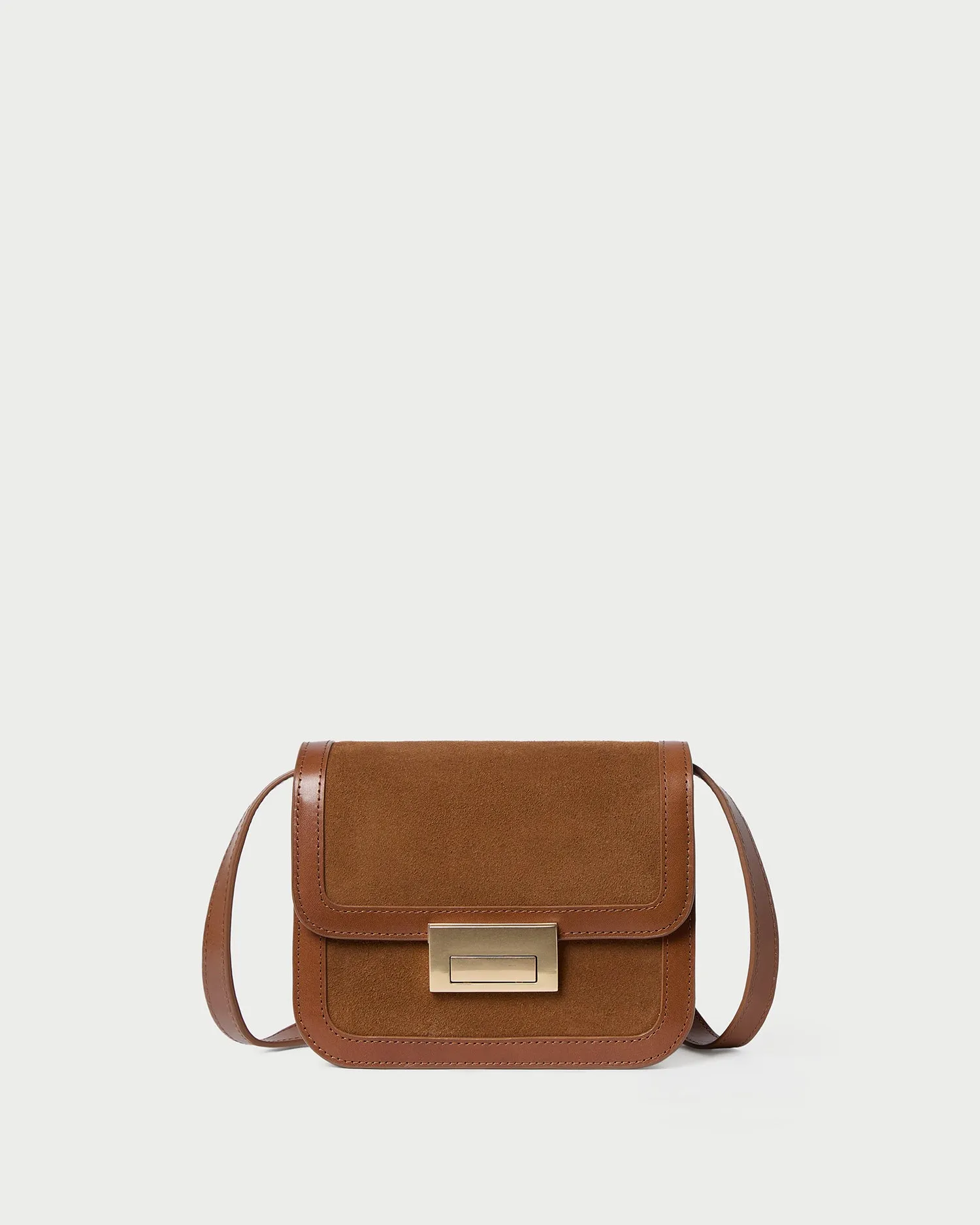 Desi Cacao Suede Crossbody sold by Loeffler Randall