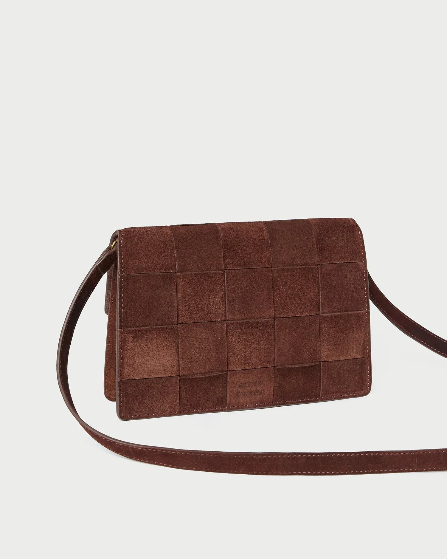 Delphine Espresso Suede Shoulder Bag sold by Loeffler Randall product image thumbnail 3