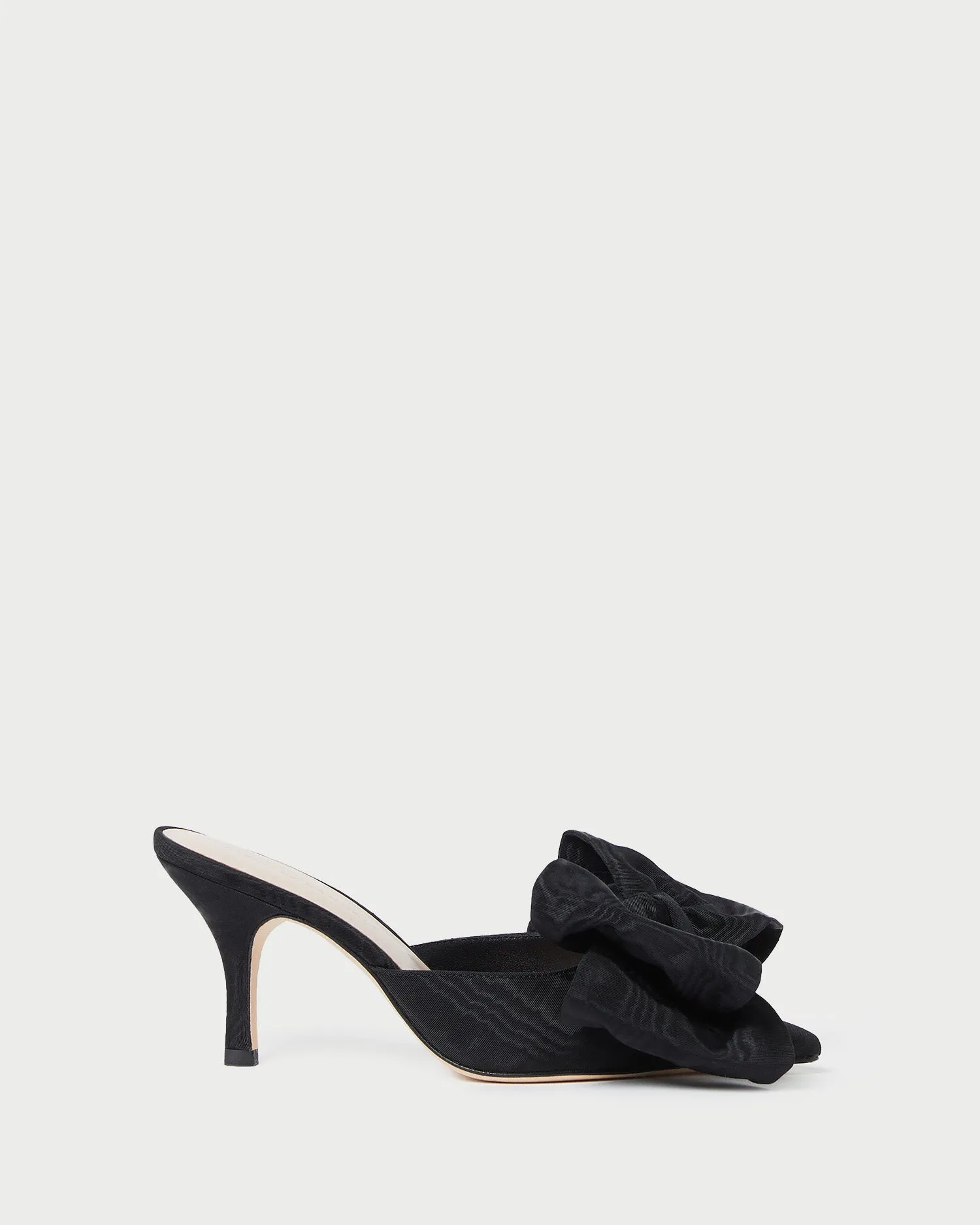 Margot Black Moiré Bow Mule sold by Loeffler Randall product image thumbnail 3