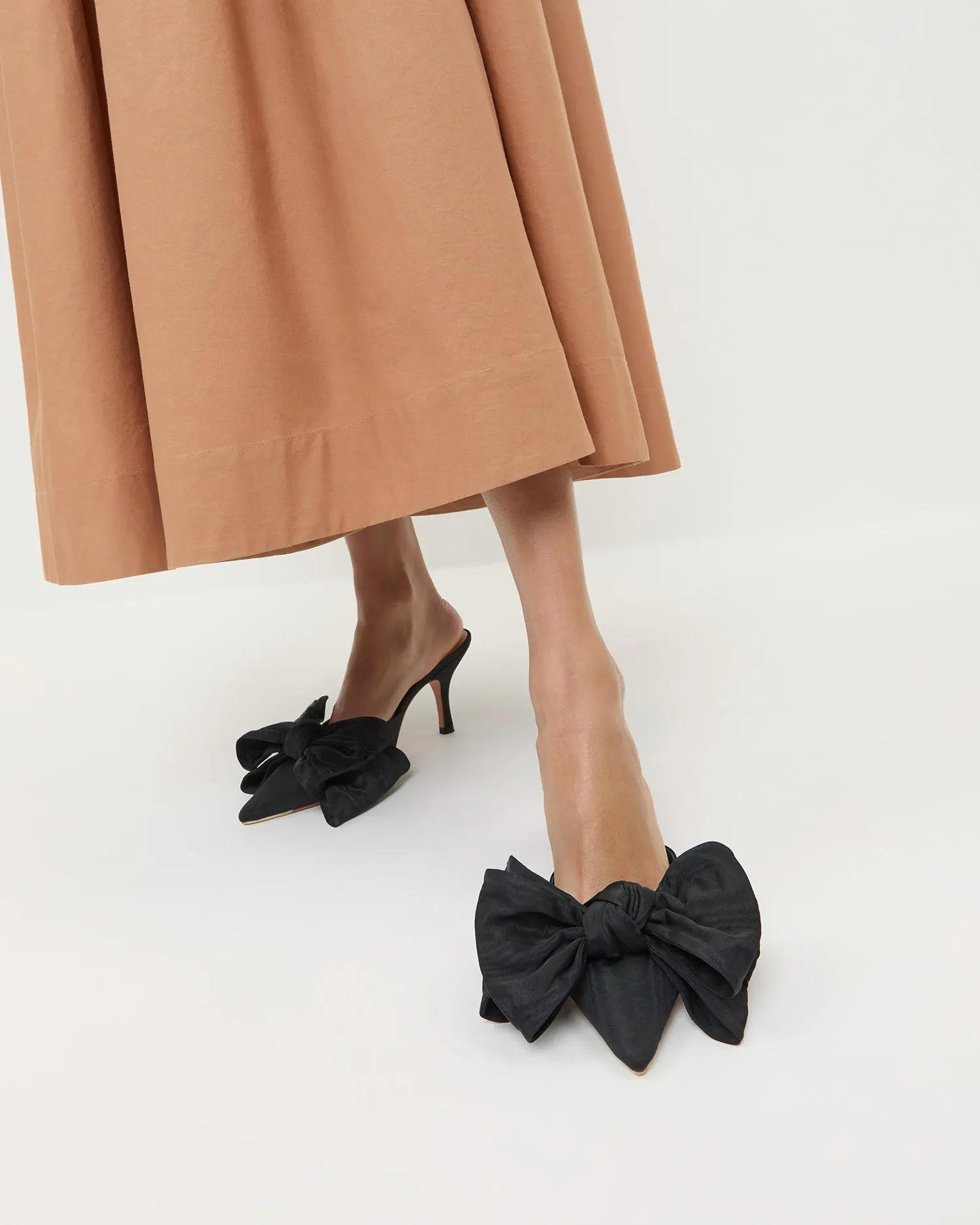 Margot Black Moiré Bow Mule sold by Loeffler Randall product image thumbnail 2