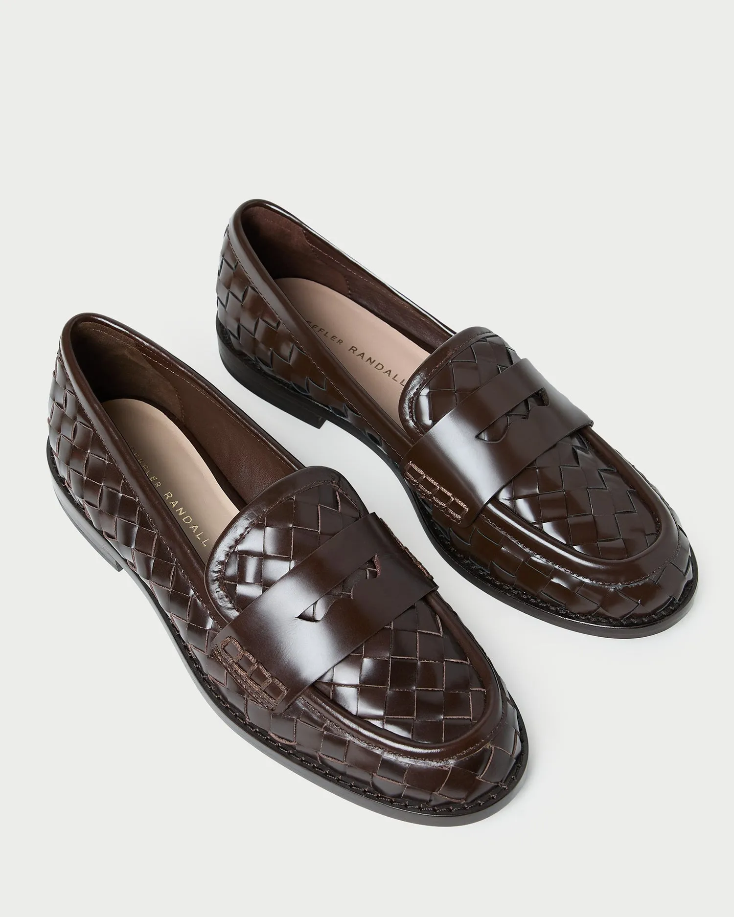 Rachel Espresso Woven Leather Loafer sold by Loeffler Randall product image thumbnail 4