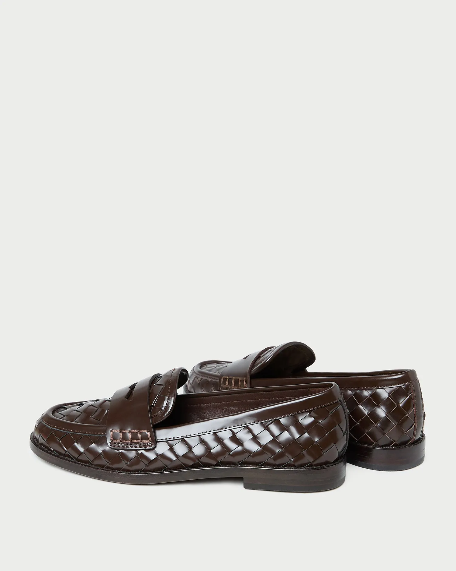 Rachel Espresso Woven Leather Loafer sold by Loeffler Randall product image thumbnail 5