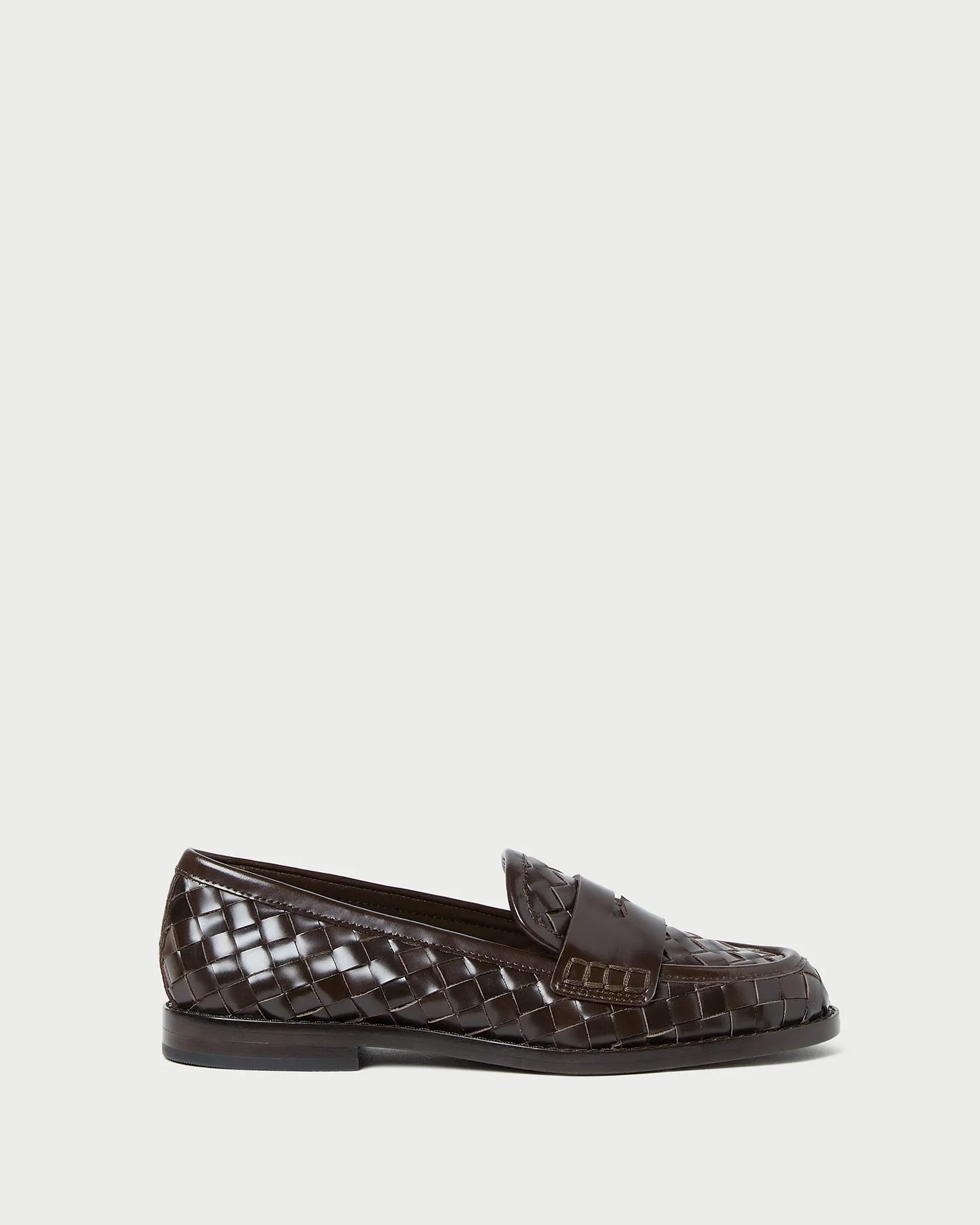 Rachel Espresso Woven Leather Loafer sold by Loeffler Randall product image thumbnail 3